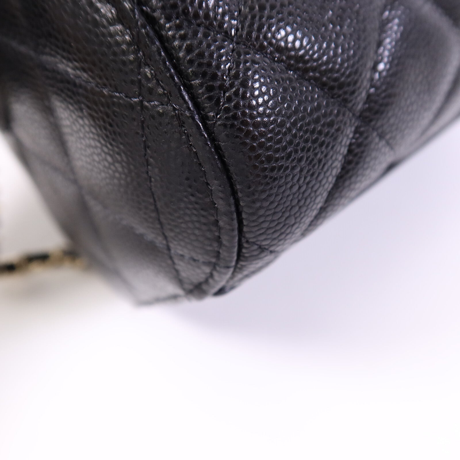 CHANEL 牛皮皮革2 Way Shoulder Bag金扣鏈帶手挽肩背兩用袋