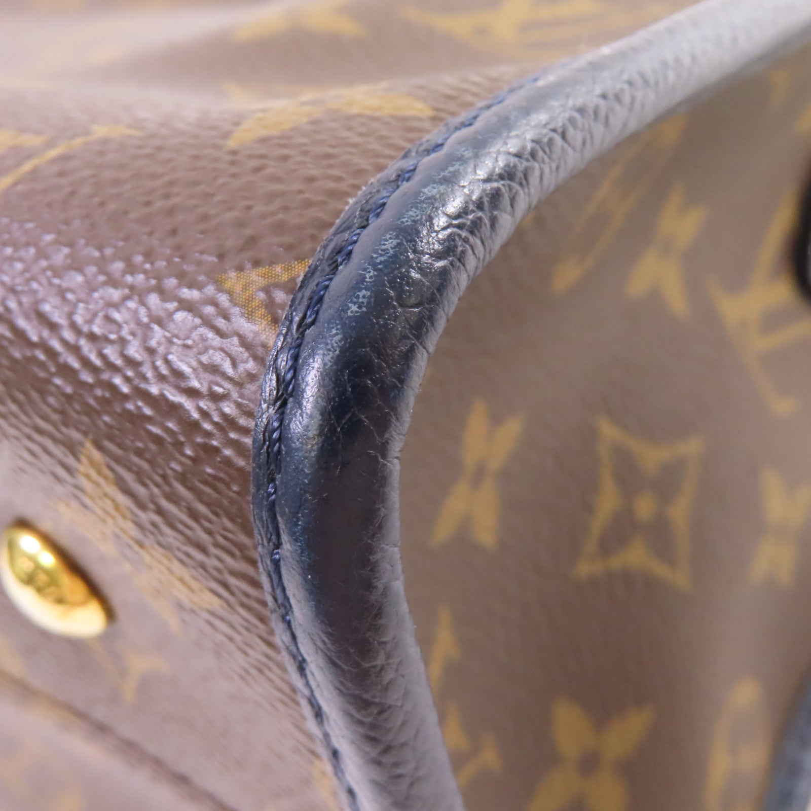LOUIS VUITTON Monogram Popincourt PM 2Way Shoulder Bag金扣手挽肩背兩用袋啡色/寶藍色