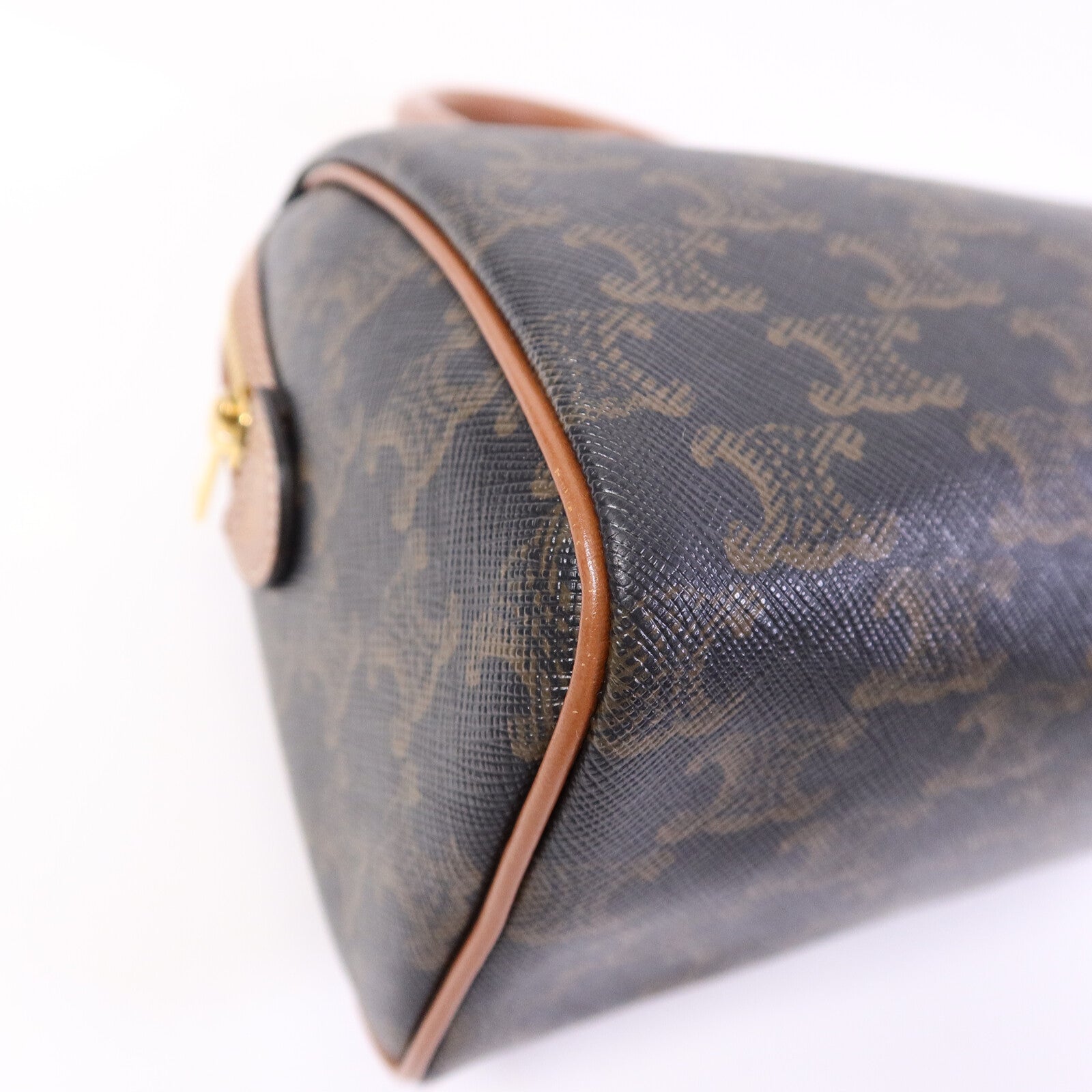 CELINE 塗層帆布Triomphe Small Boston手挽袋