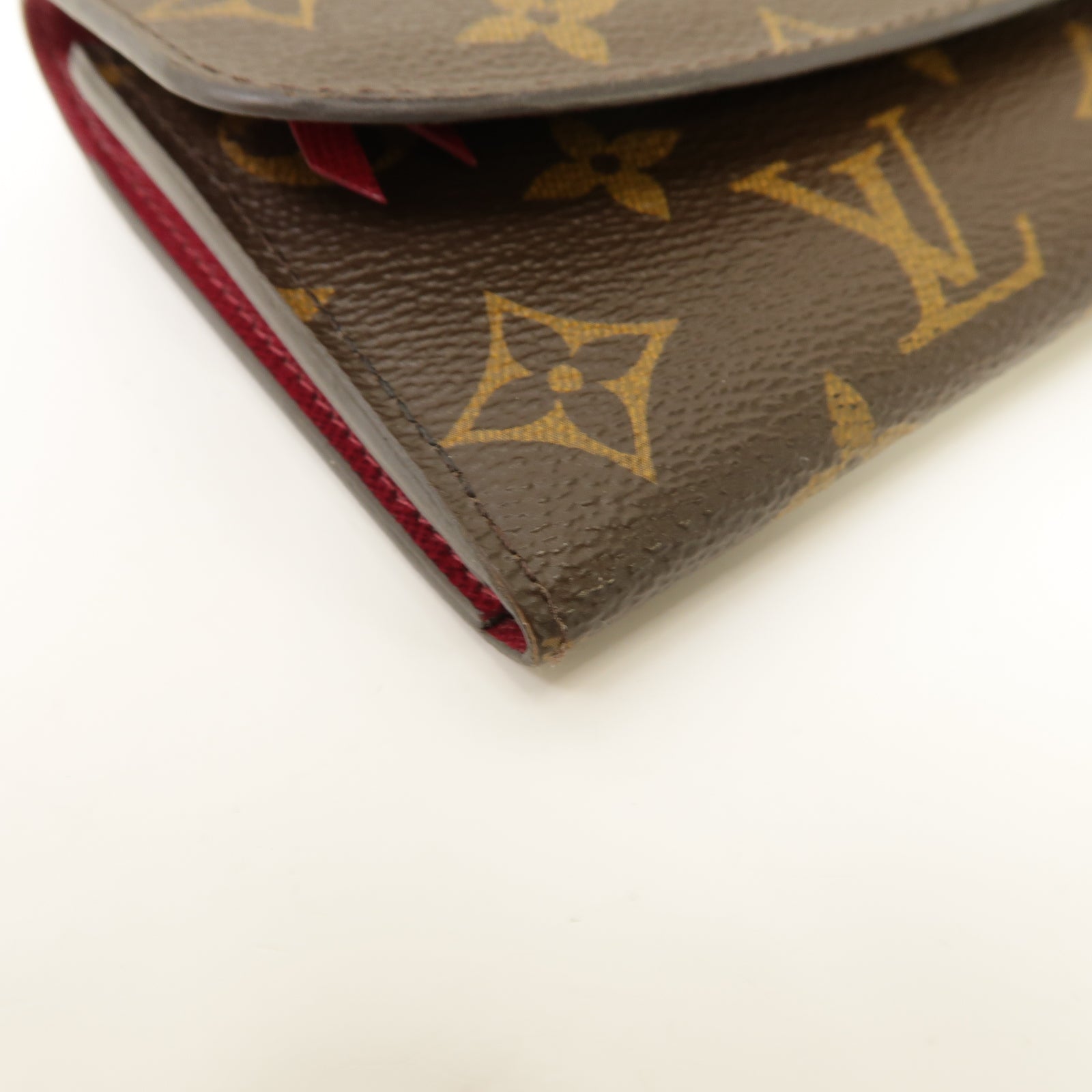 LOUIS VUITTON Monogram Emilie Wallet金扣長錢包棕色