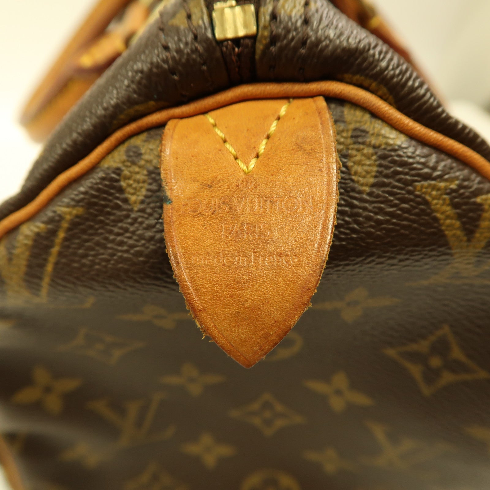 LOUIS VUITTON LV GHW Speedy 30 Handbag Boston Bag M41526 Monogram Brown