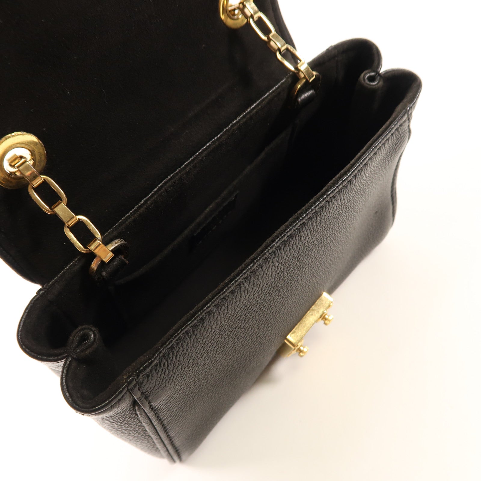 LOUIS VUITTON 【激減優惠】Monogram Empreinte Saint Germain BB金扣鏈帶肩背袋