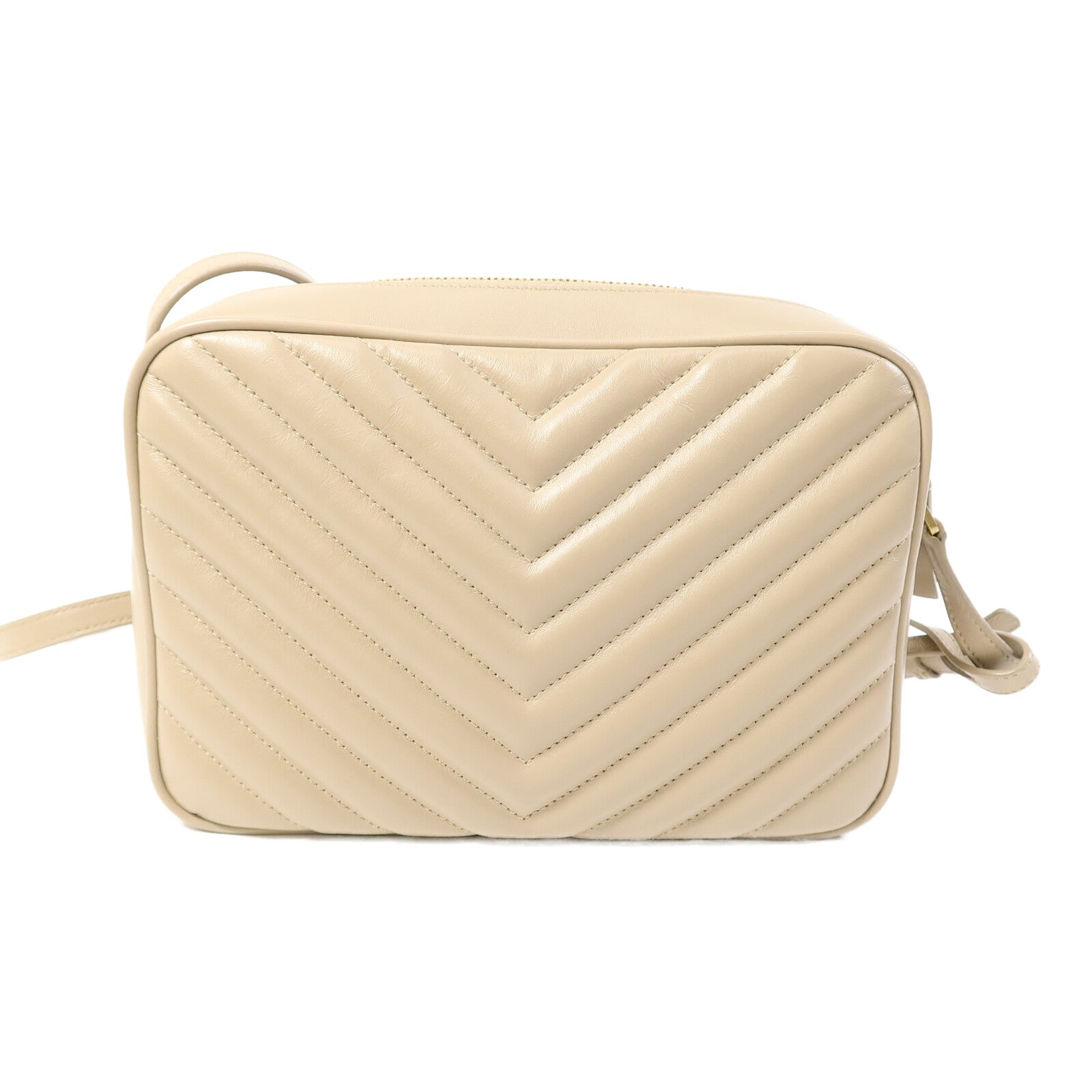 SAINT LAURENT 牛皮皮革LOU Monogram Camera Shoulder Bag金扣肩背袋