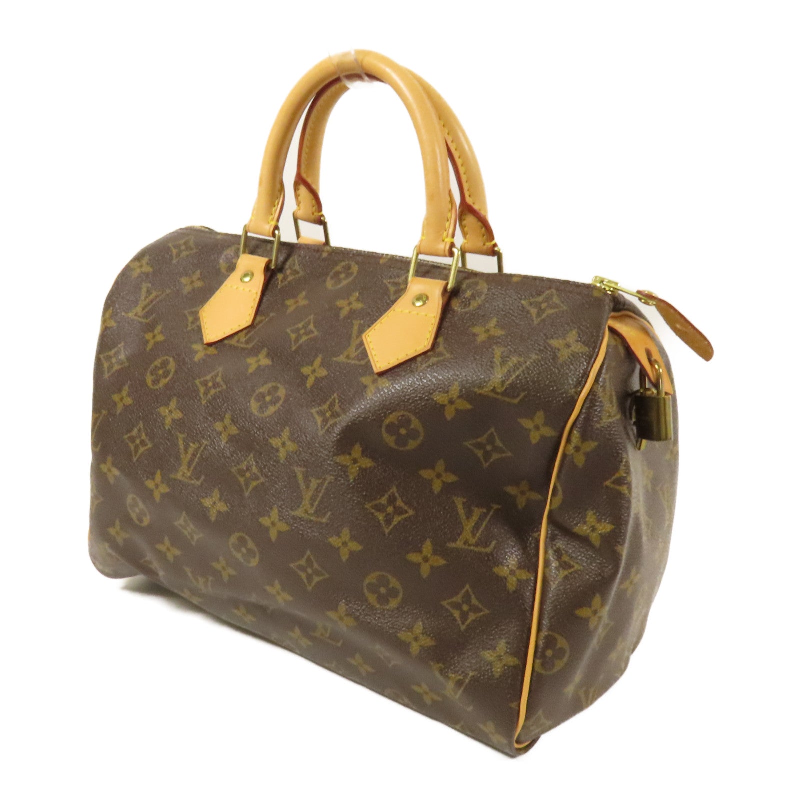 LOUIS VUITTON Monogram Speedy 30金扣手挽袋