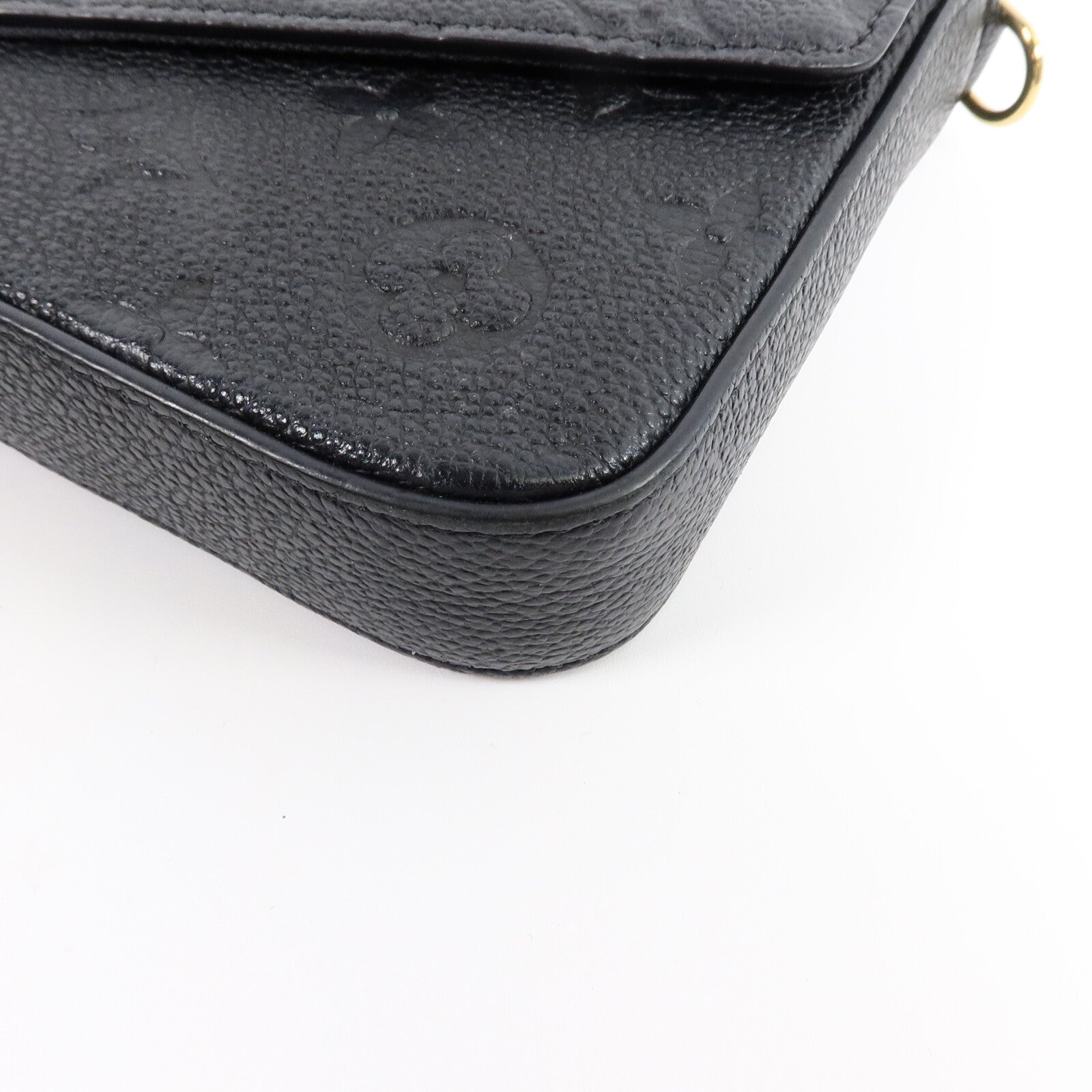 LOUIS VUITTON Monogram Empreinte Felicie Pochette鏈帶肩背袋