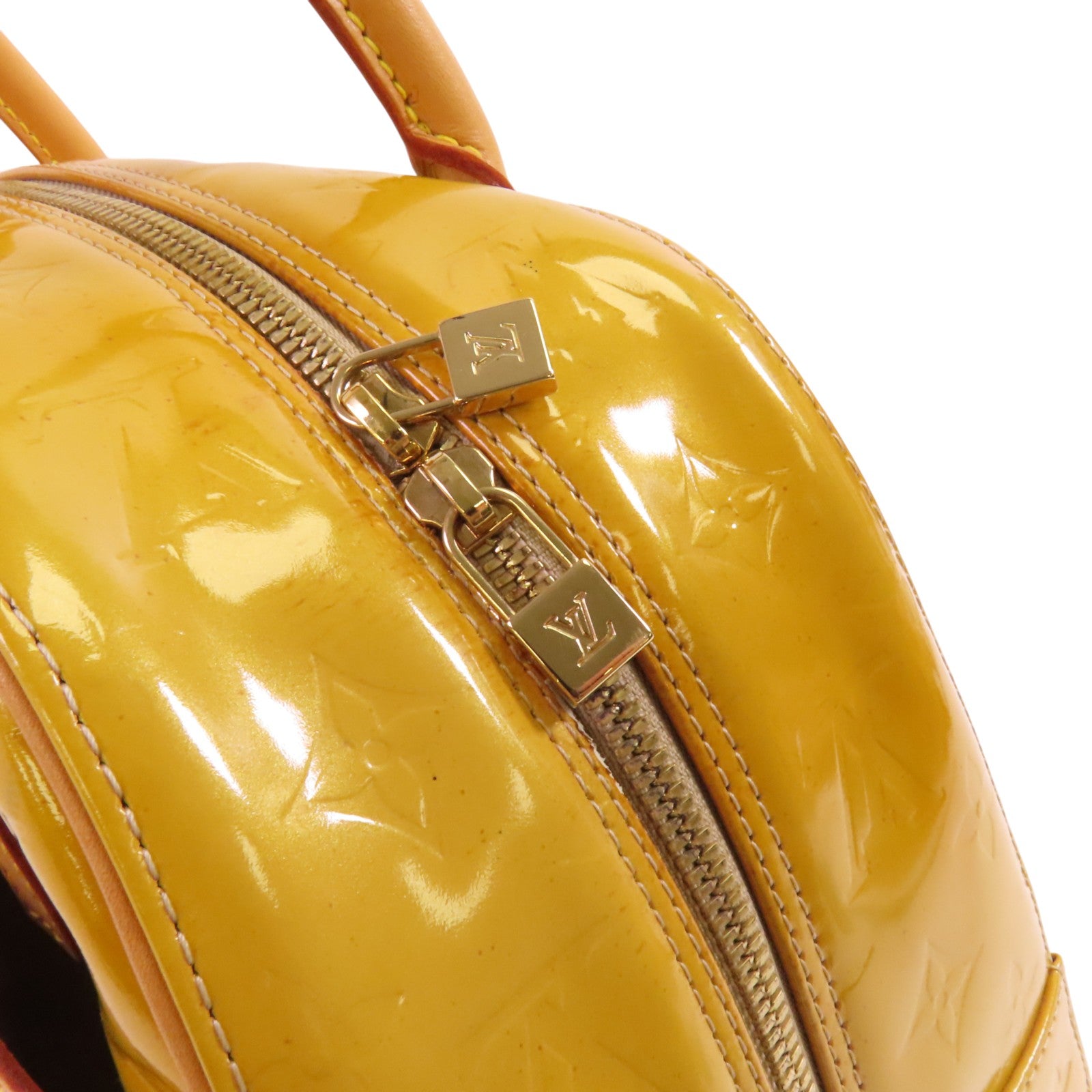 LOUIS VUITTON 【激減優惠】Monogram Vernis Tompkins Square金扣手挽袋