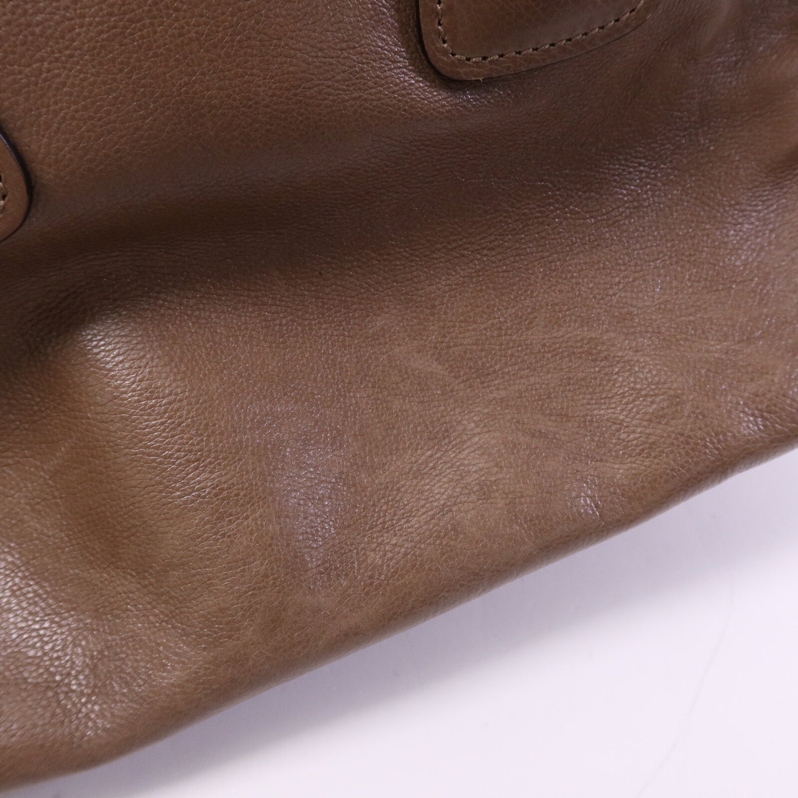 PRADA 牛皮皮革Hand Bag銀扣手挽袋