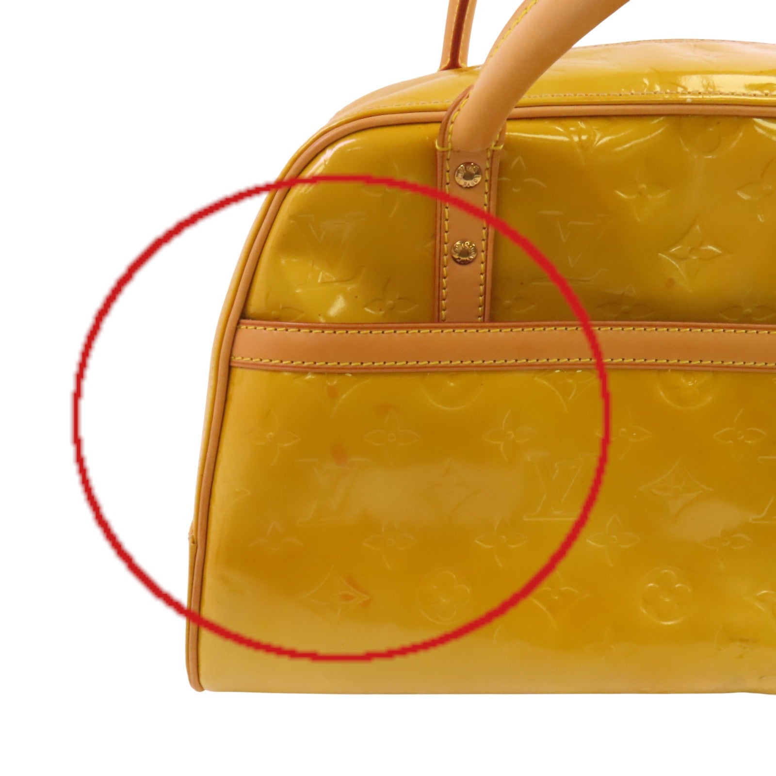 LOUIS VUITTON Monogram Vernis Tompkins Square金扣手挽袋