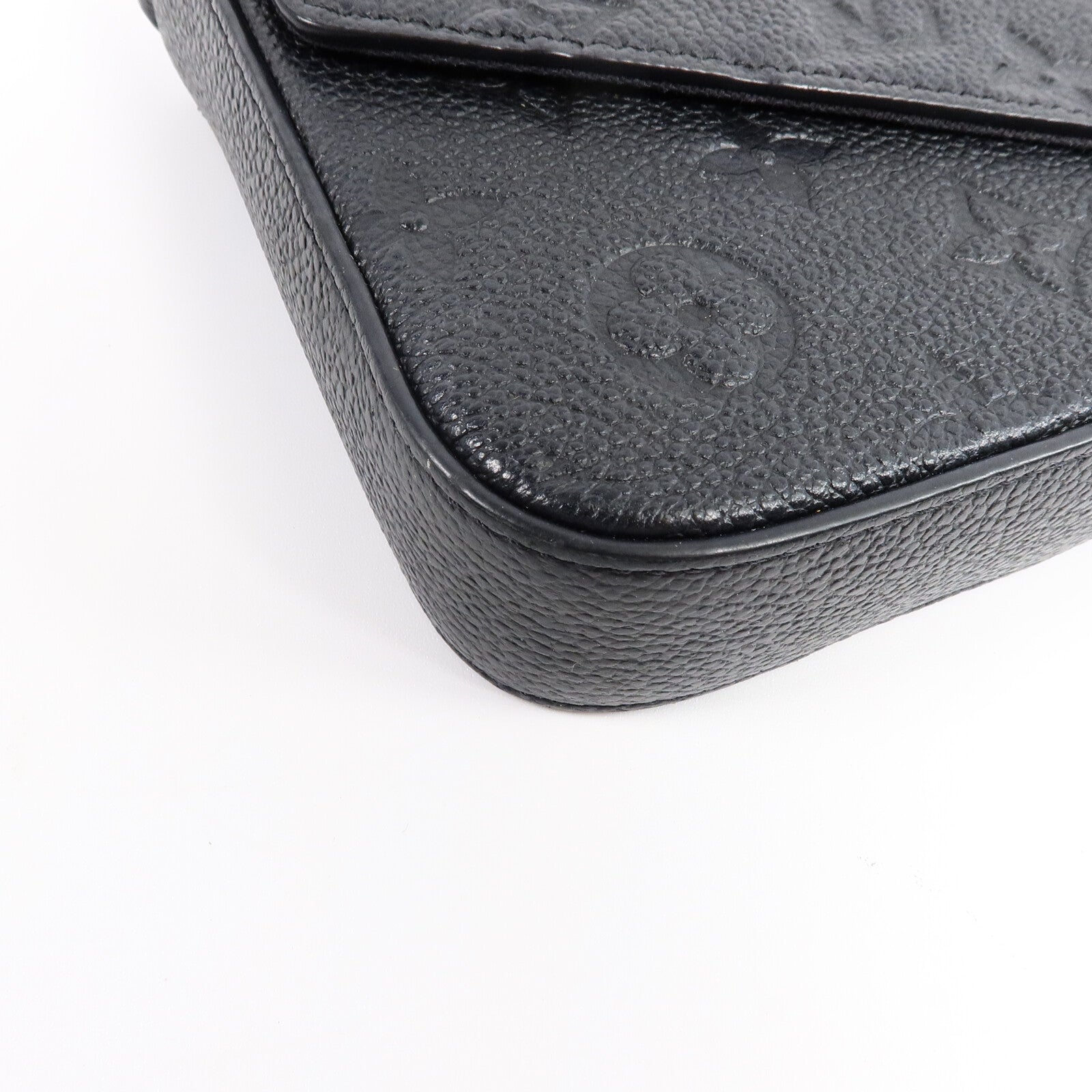 LOUIS VUITTON Monogram Empreinte Felicie Pochette鏈帶肩背袋