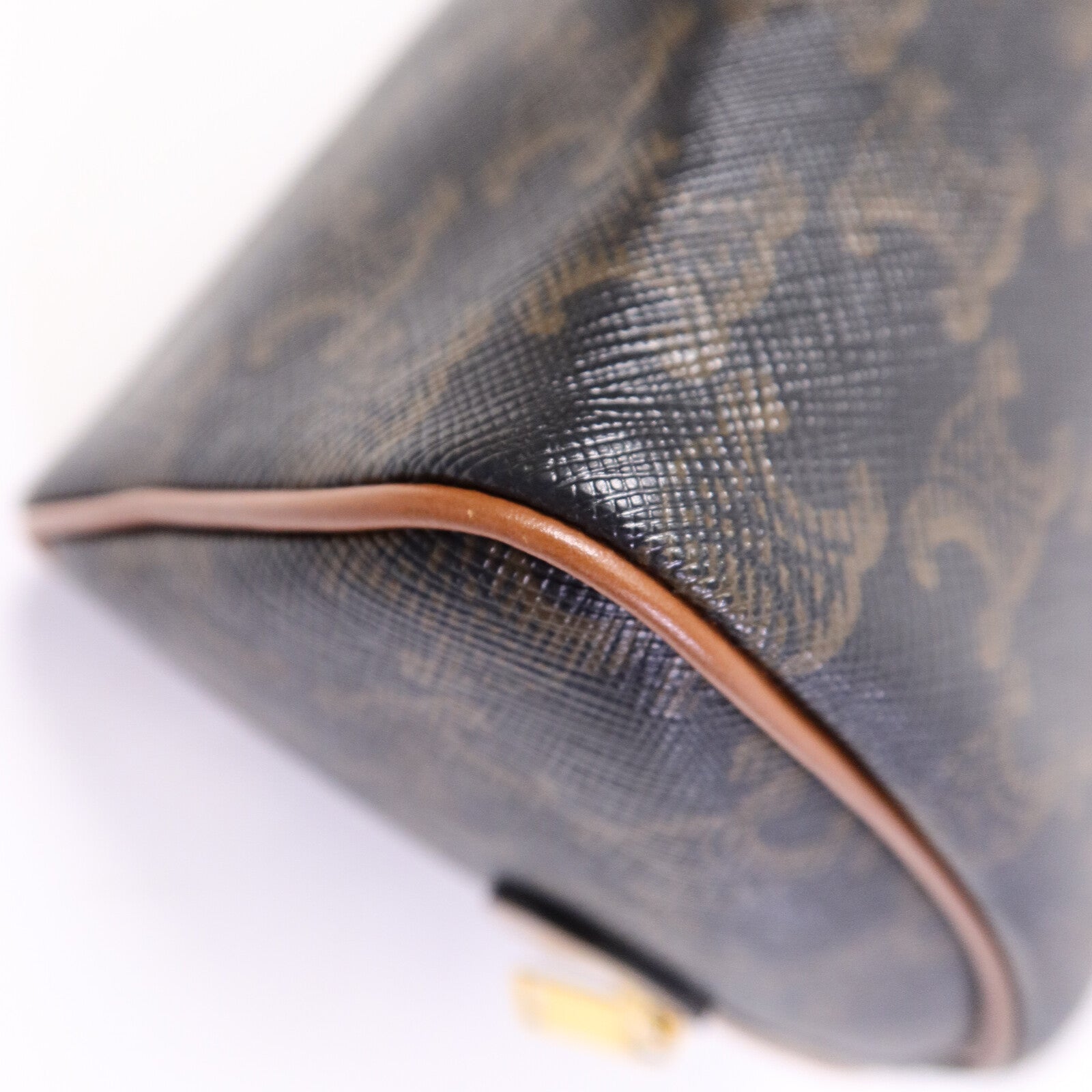 CELINE 塗層帆布Triomphe Small Boston手挽袋