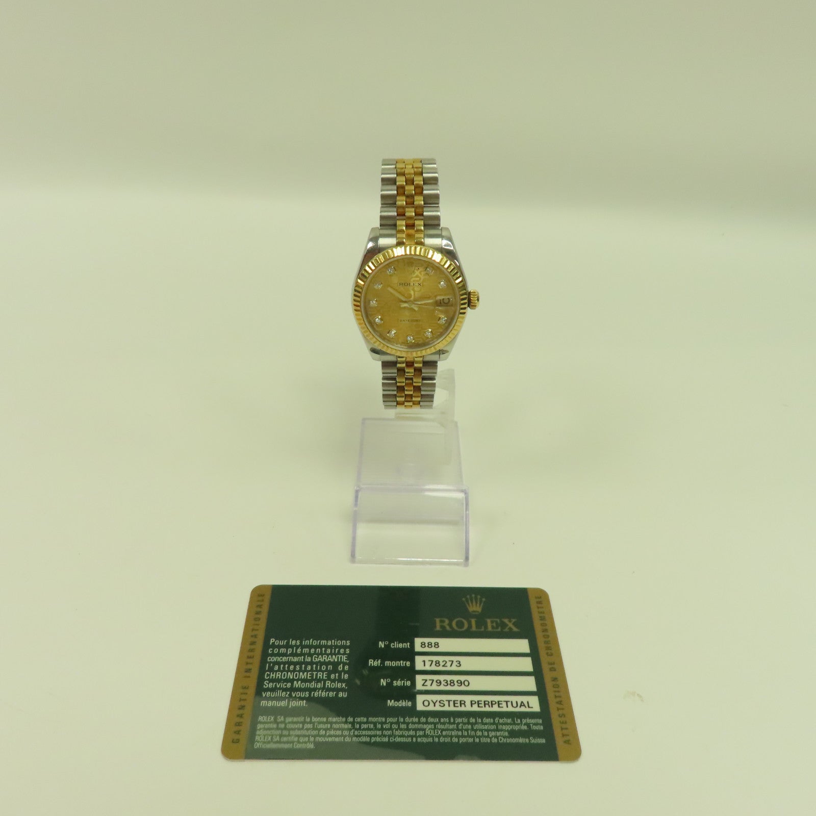 ROLEX Datejust 31mm 18K黃金/不鏽鋼手錶自動機芯金色