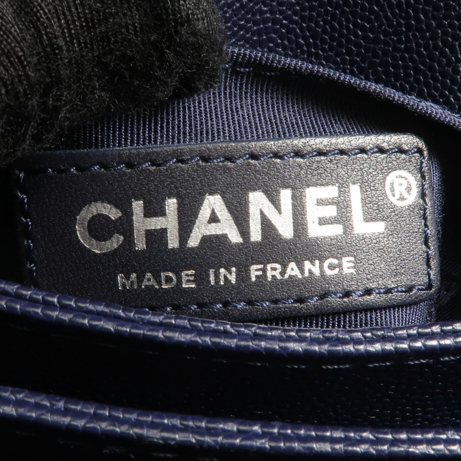 CHANEL 牛皮皮革Chain Shoulder銀扣鏈帶肩背袋