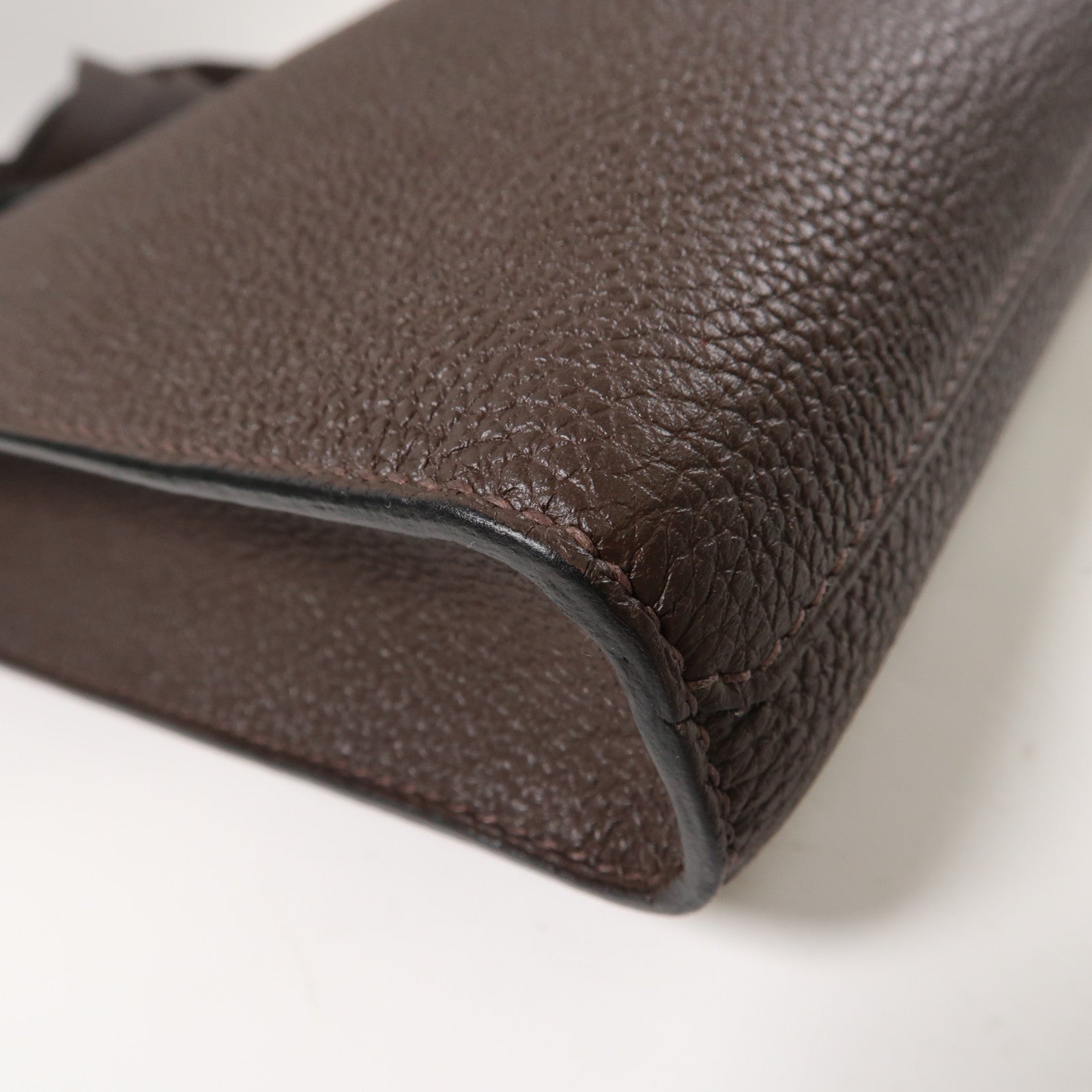 HERMES Togo皮革Sac A Depeches Messenger 29銀扣肩背袋啡色