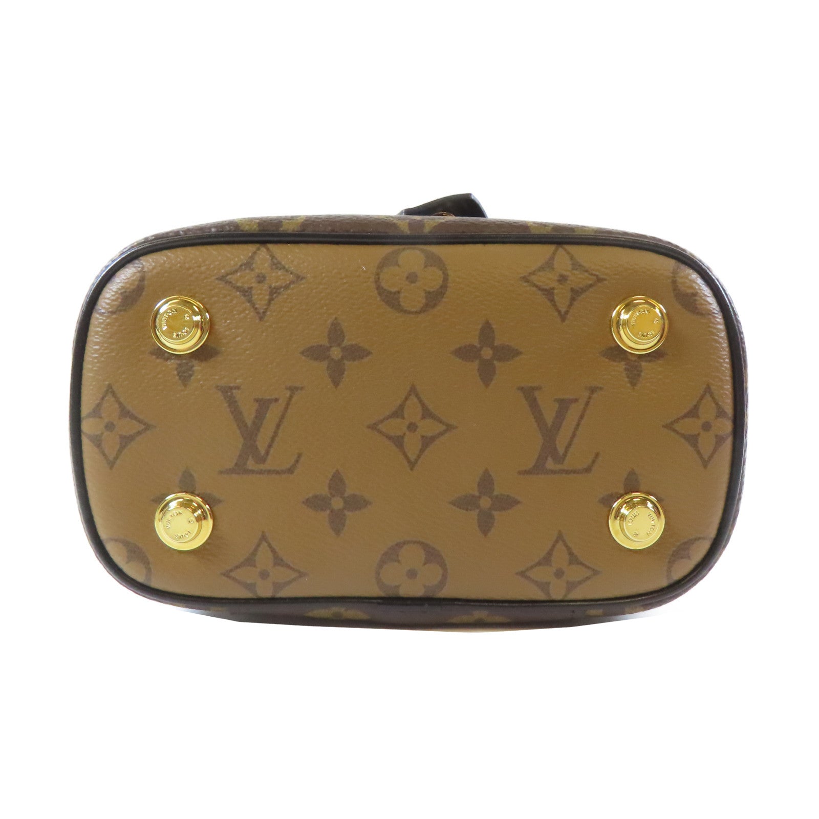 LOUIS VUITTON Monogram Vanity PM 2 Way Chain Shoulder Bag金扣手挽肩背兩用袋啡色