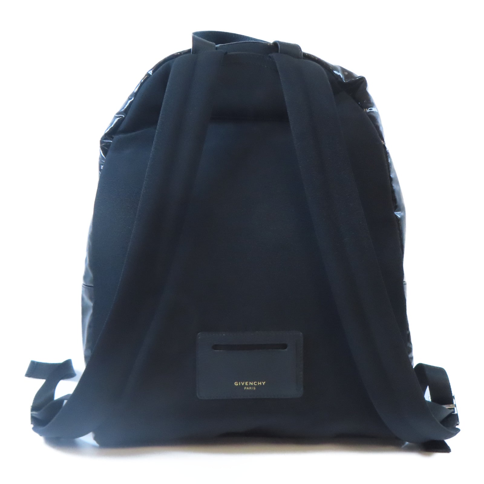 GIVENCHY PVC Backpack銀扣背包黑色
