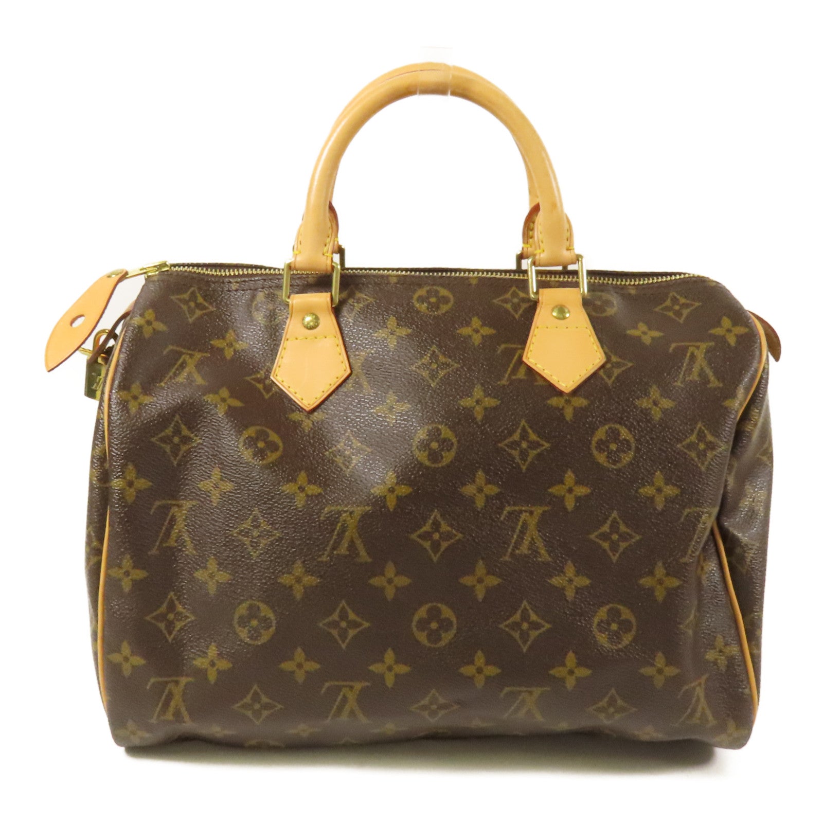 LOUIS VUITTON Monogram Speedy 30金扣手挽袋