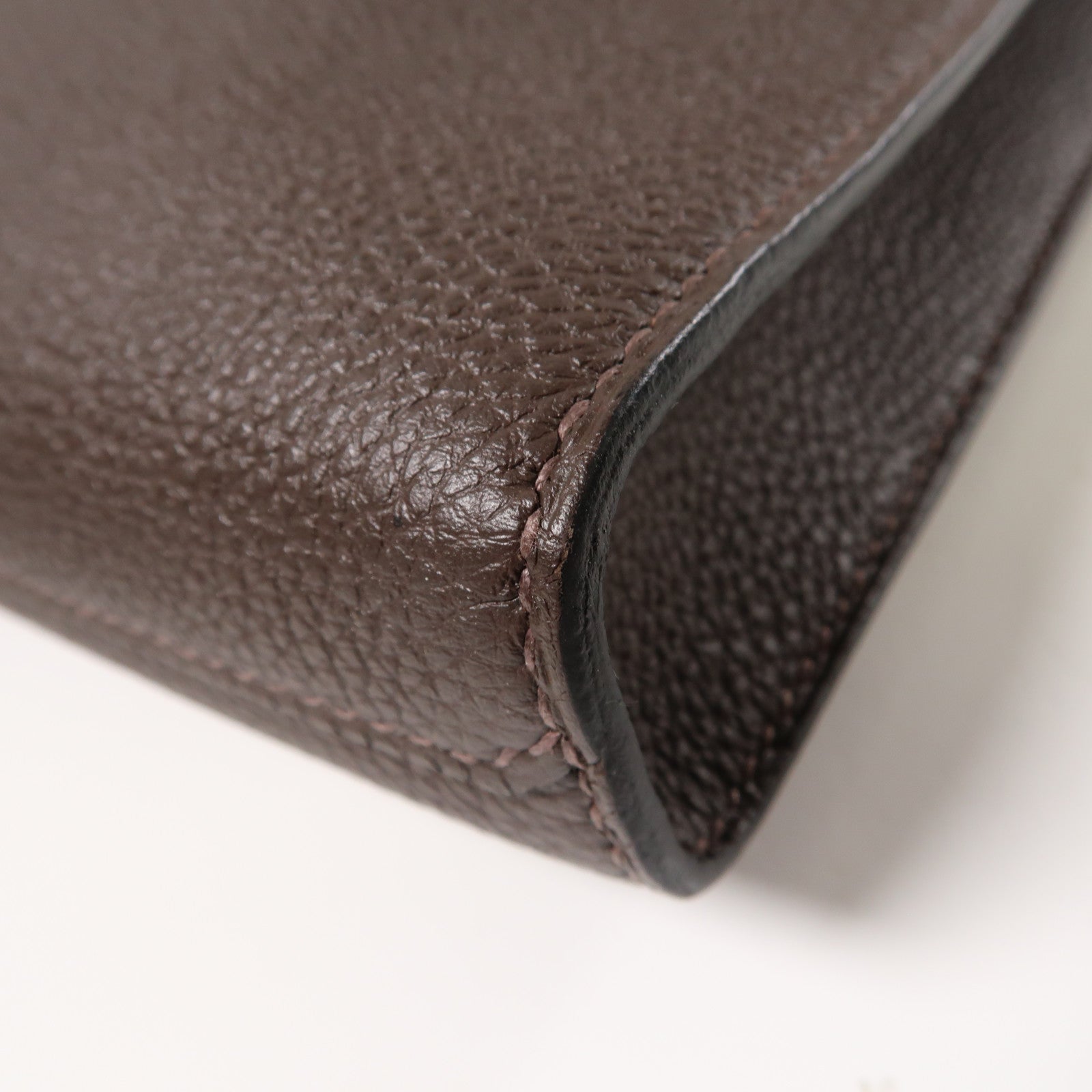 HERMES Togo皮革Sac A Depeches Messenger 29銀扣肩背袋啡色