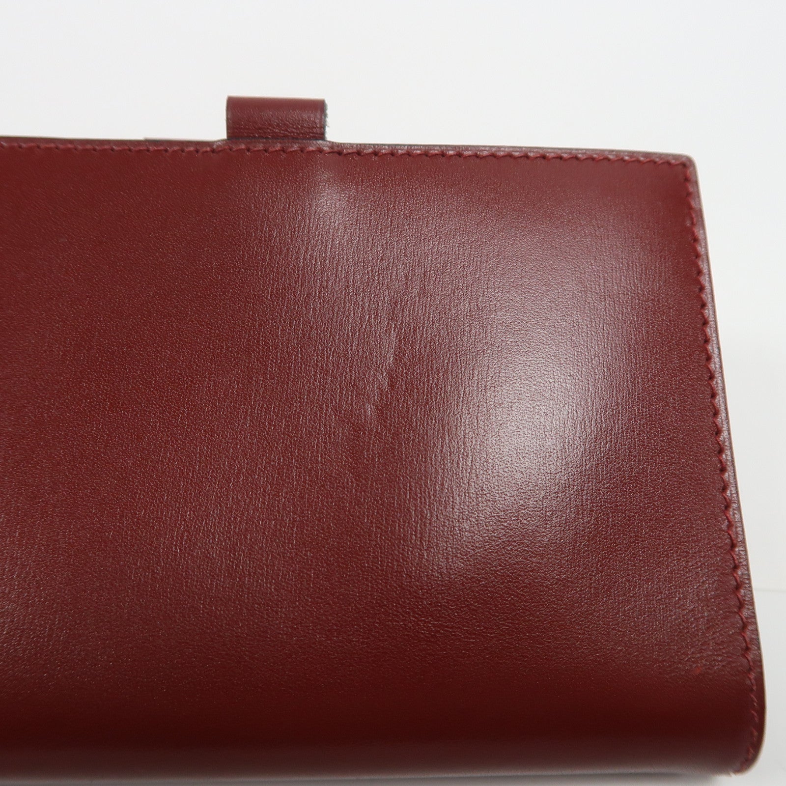 HERMES (PRICE DOWN) Agenda Cover Case Box Calf Leather Red