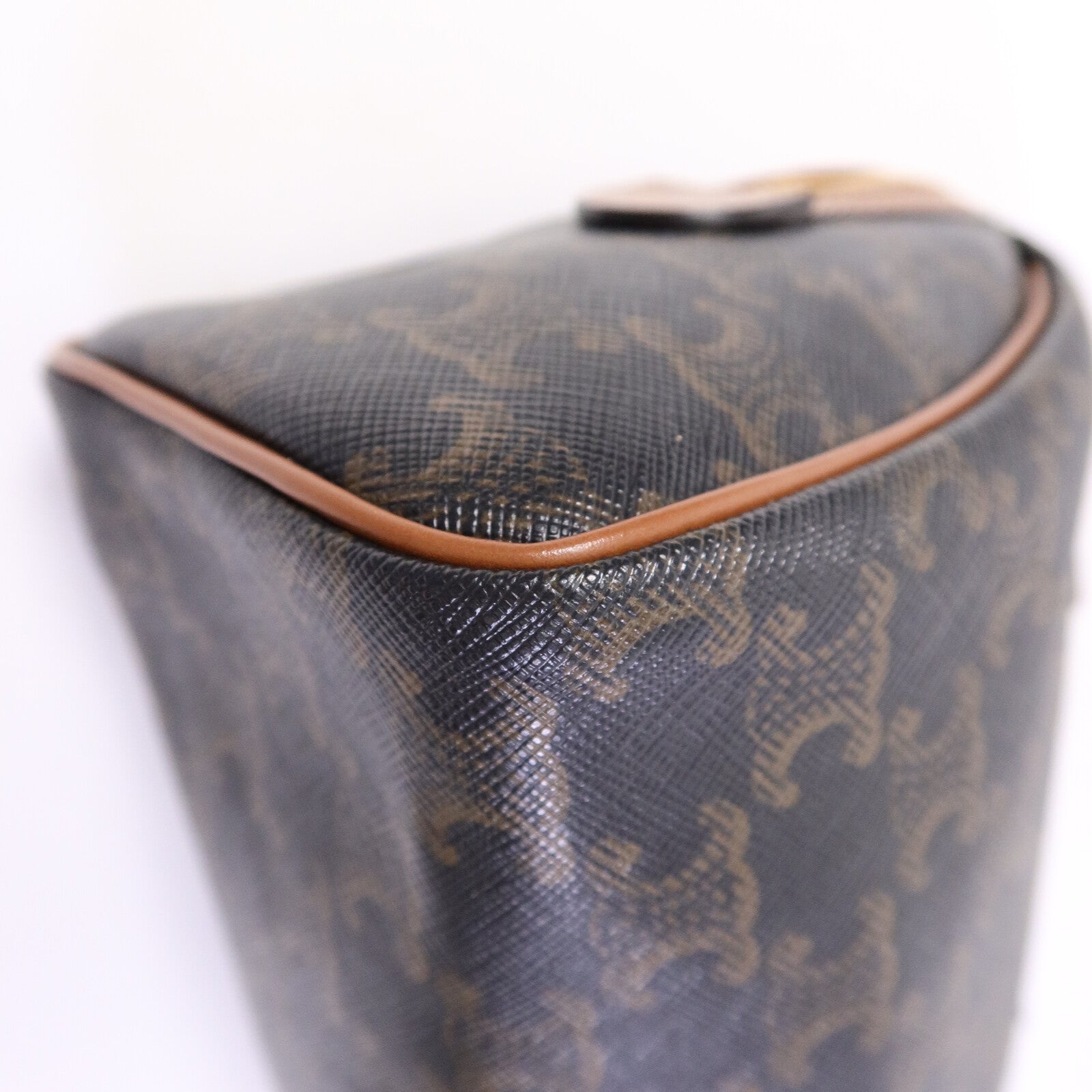 CELINE 塗層帆布Triomphe Small Boston手挽袋