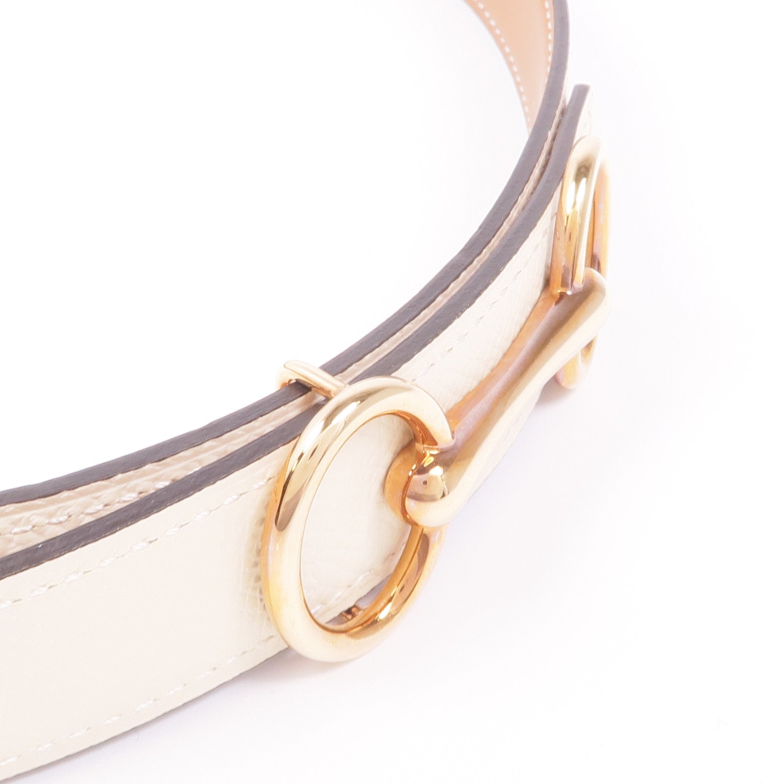 HERMES Epsom皮革Belt金扣皮帶