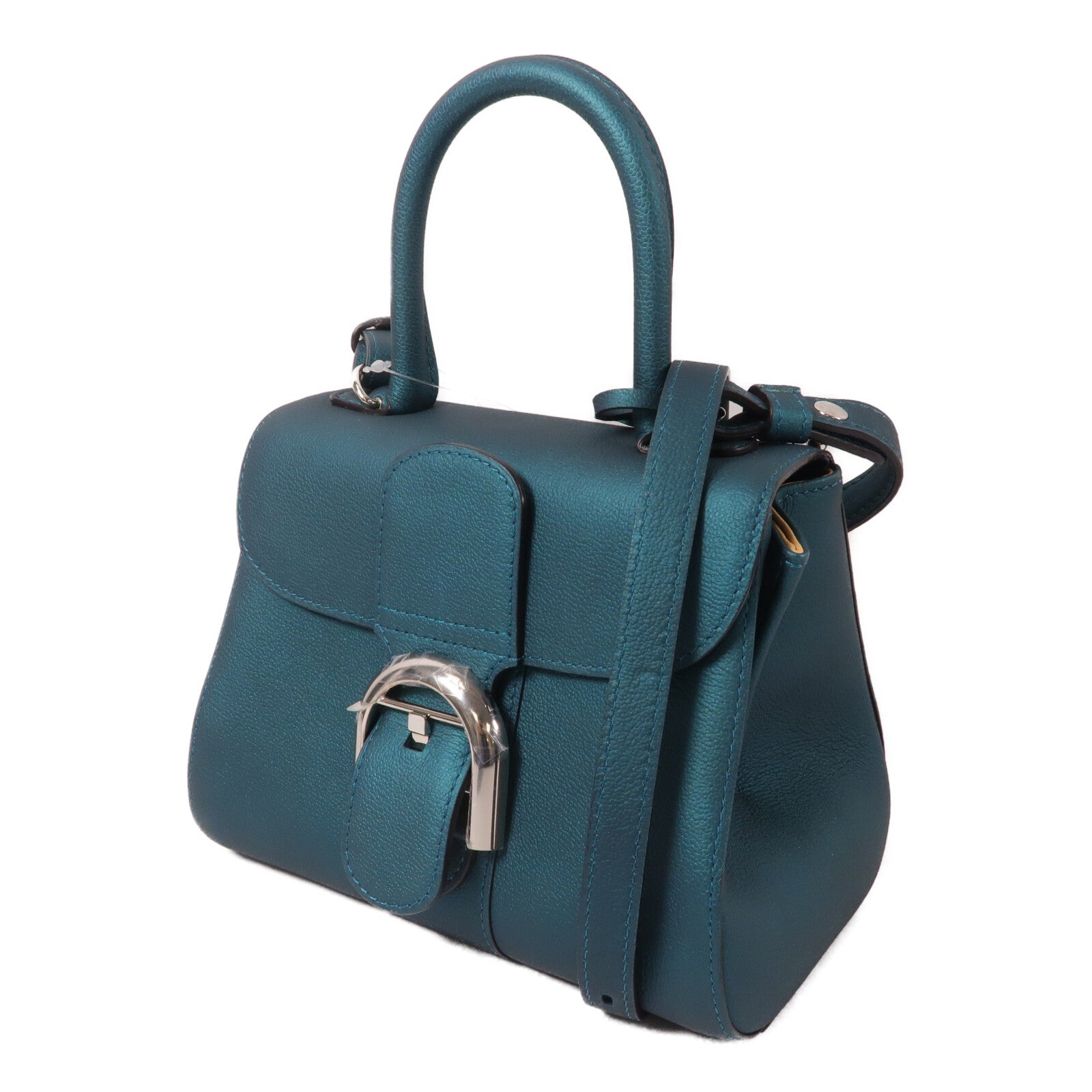 Delvaux 牛皮皮革Brillant Mini手挽肩背兩用袋