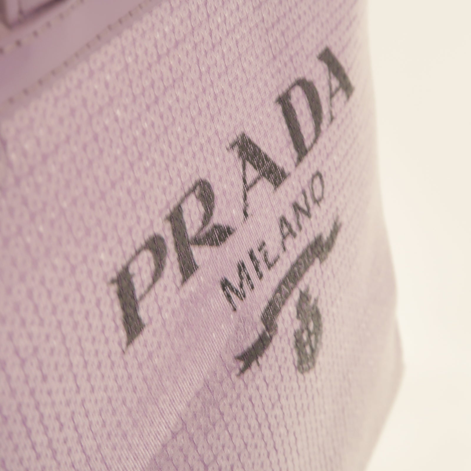 PRADA PVC Mini Tote Bag銀扣手挽袋紫色