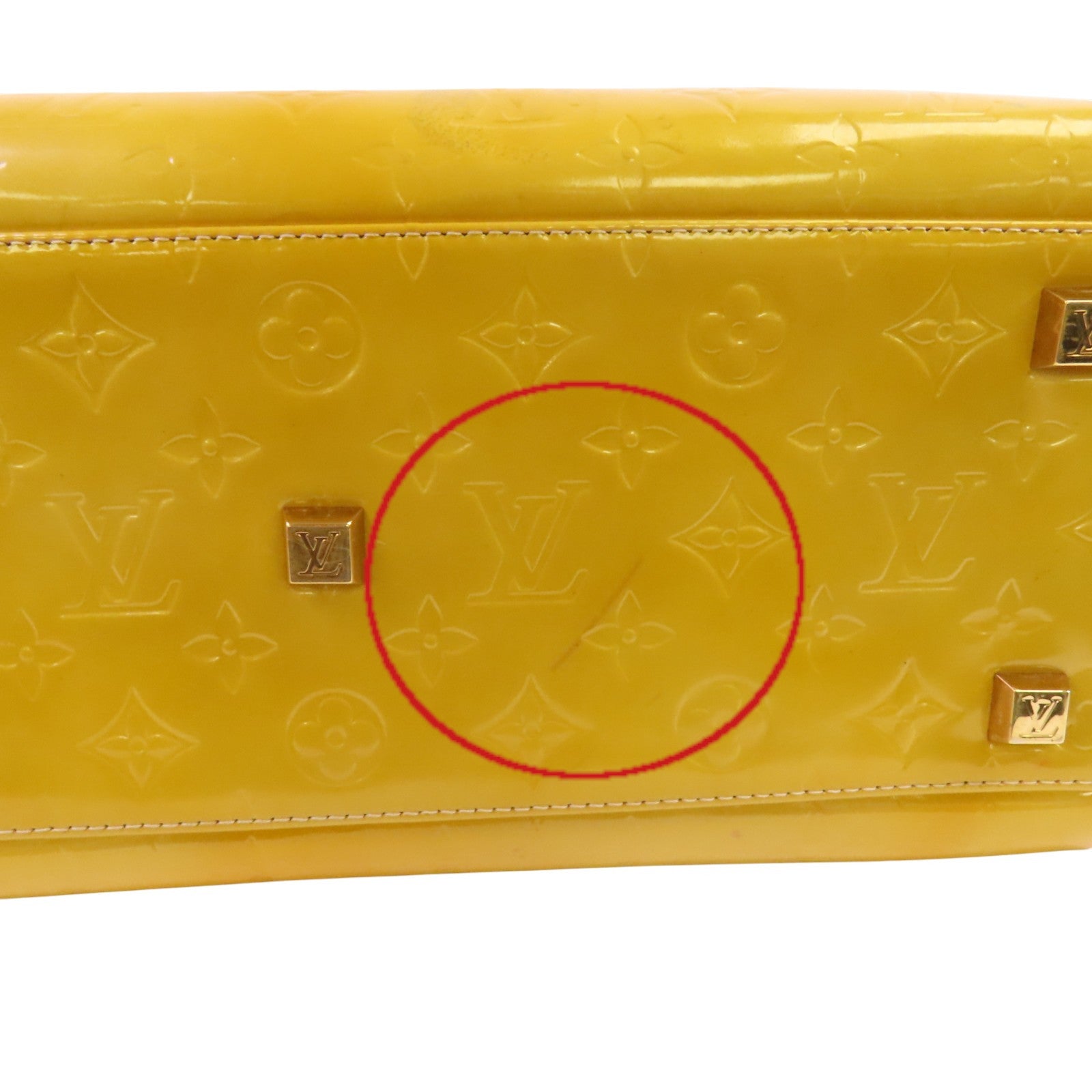 LOUIS VUITTON Monogram Vernis Tompkins Square金扣手挽袋