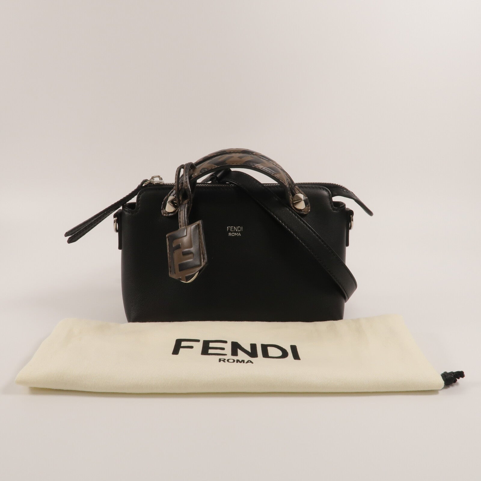 FENDI 牛皮皮革By The Way Mini手挽肩背兩用袋