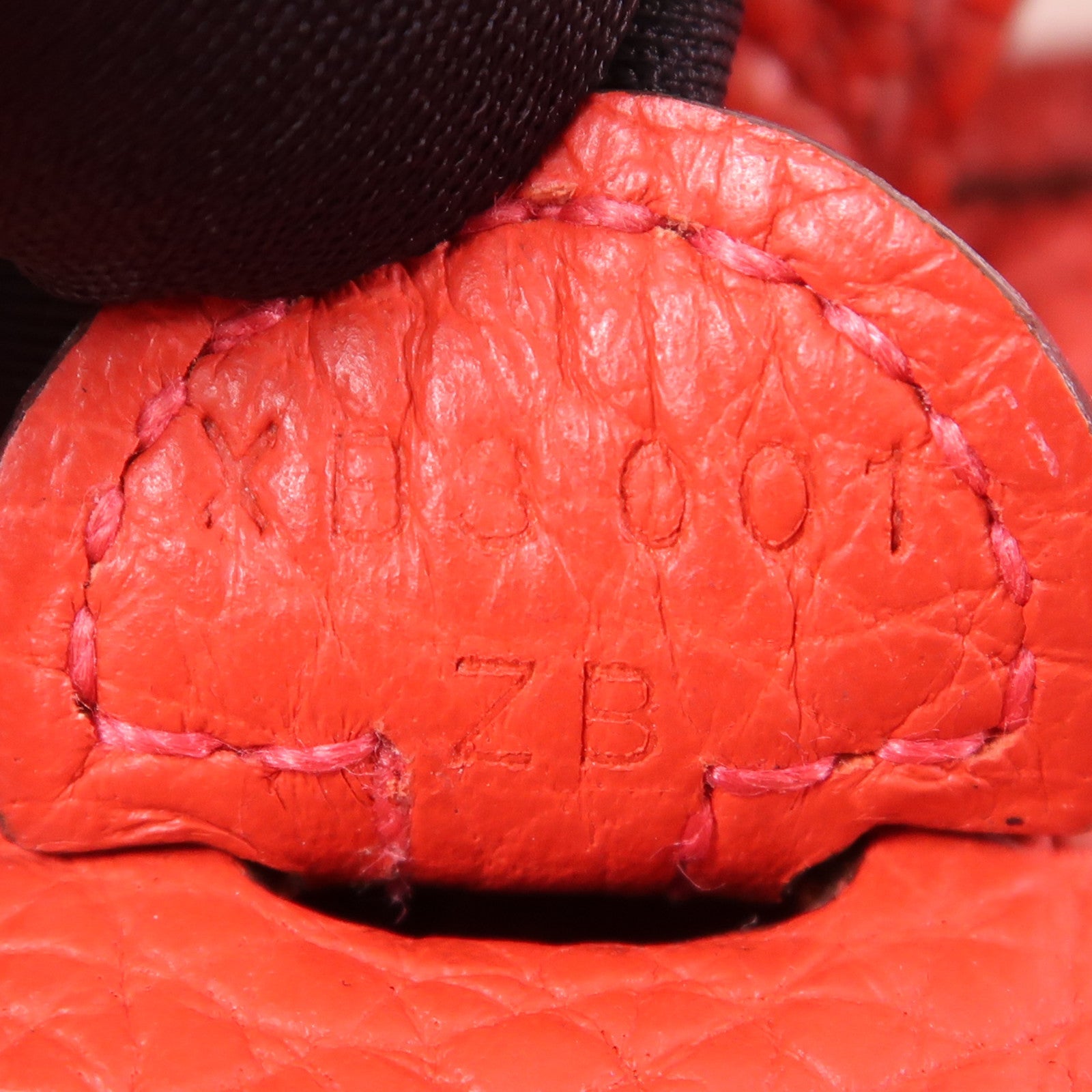 HERMES Clemence皮革Evelyne TPM銀扣肩背袋Rose De Coeur