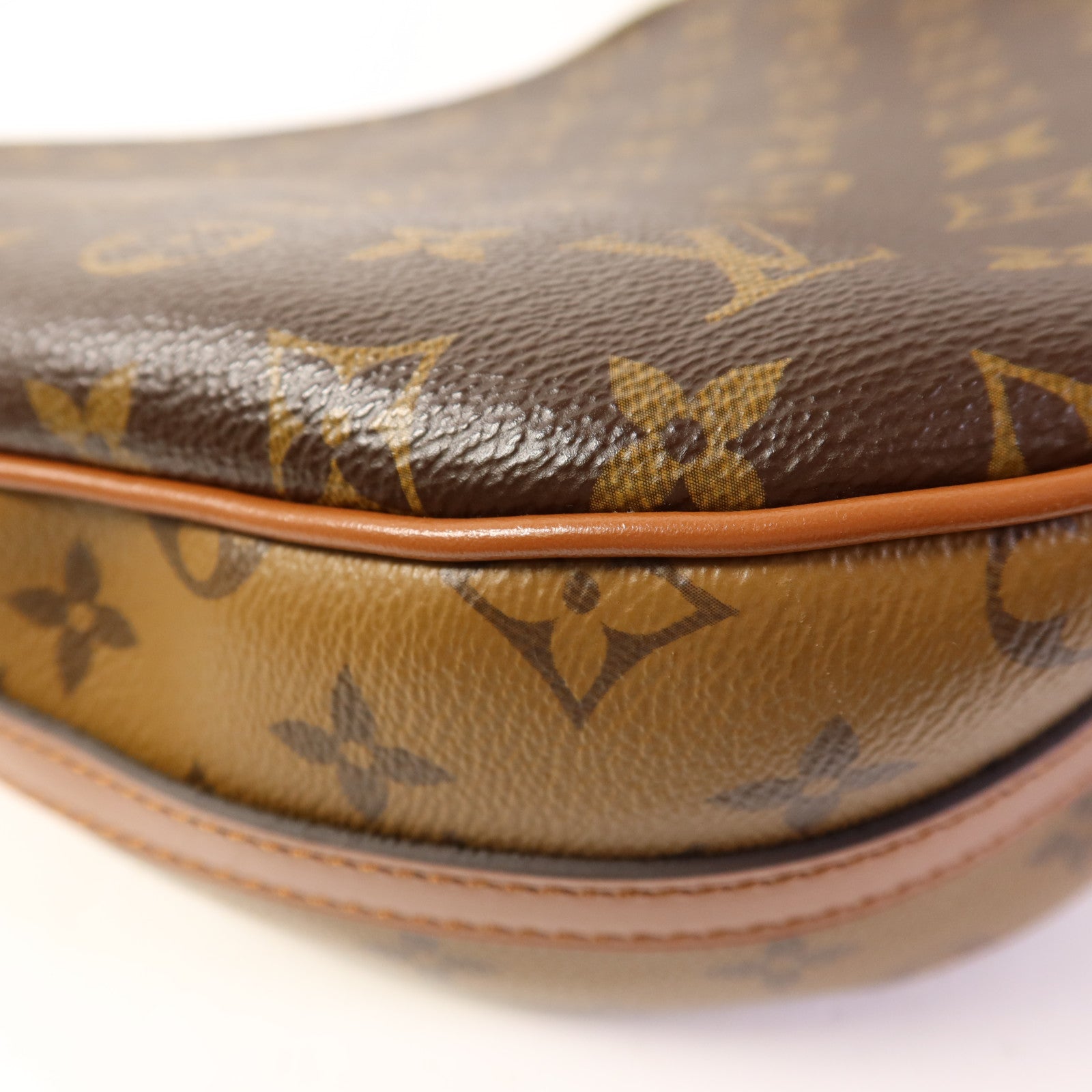 LOUIS VUITTON 【激減優惠】Monogram Reverse Loop Hobo金扣手挽肩背兩用袋棕色