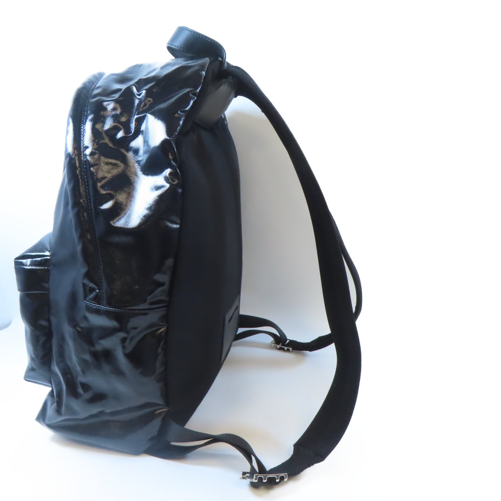 GIVENCHY PVC Backpack銀扣背包黑色