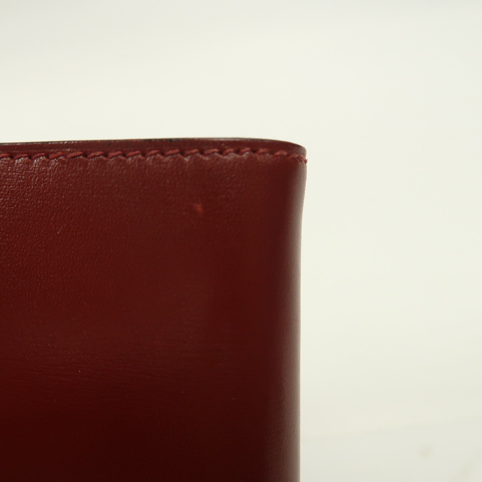 HERMES (PRICE DOWN) Agenda Cover Case Box Calf Leather Red