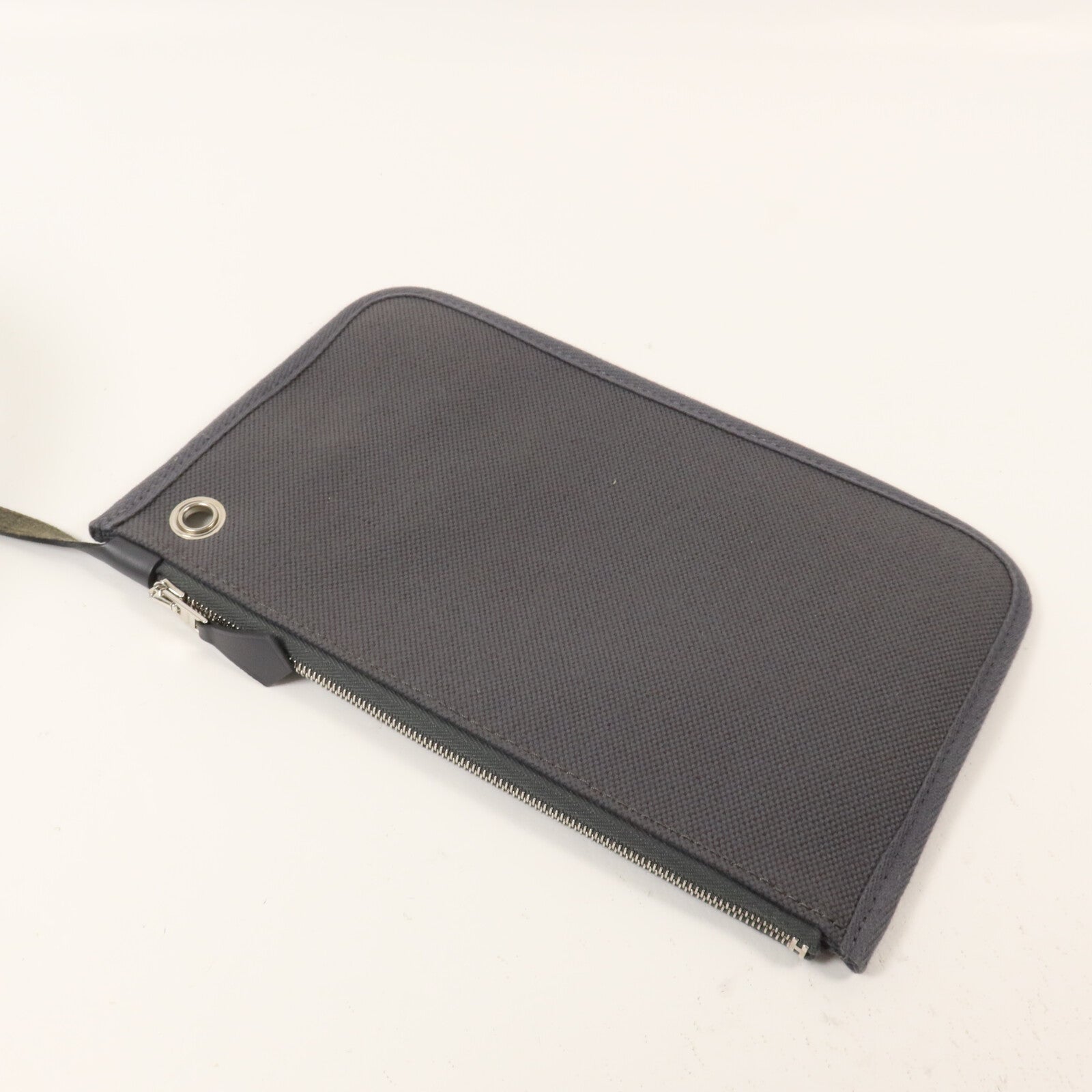 HERMES 帆布Herbag PM手挽肩背兩用袋Ardoise