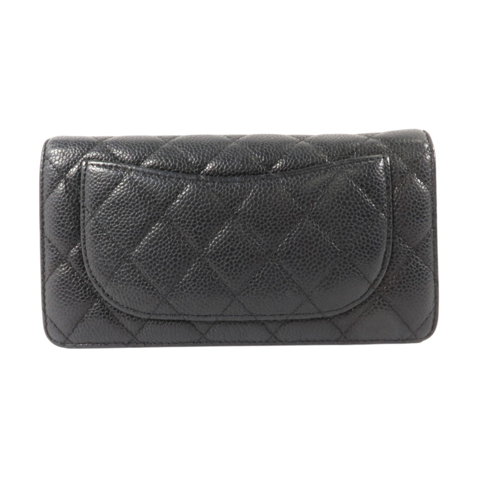 CHANEL 牛皮皮革Classic Long Flap Wallet金扣長錢包