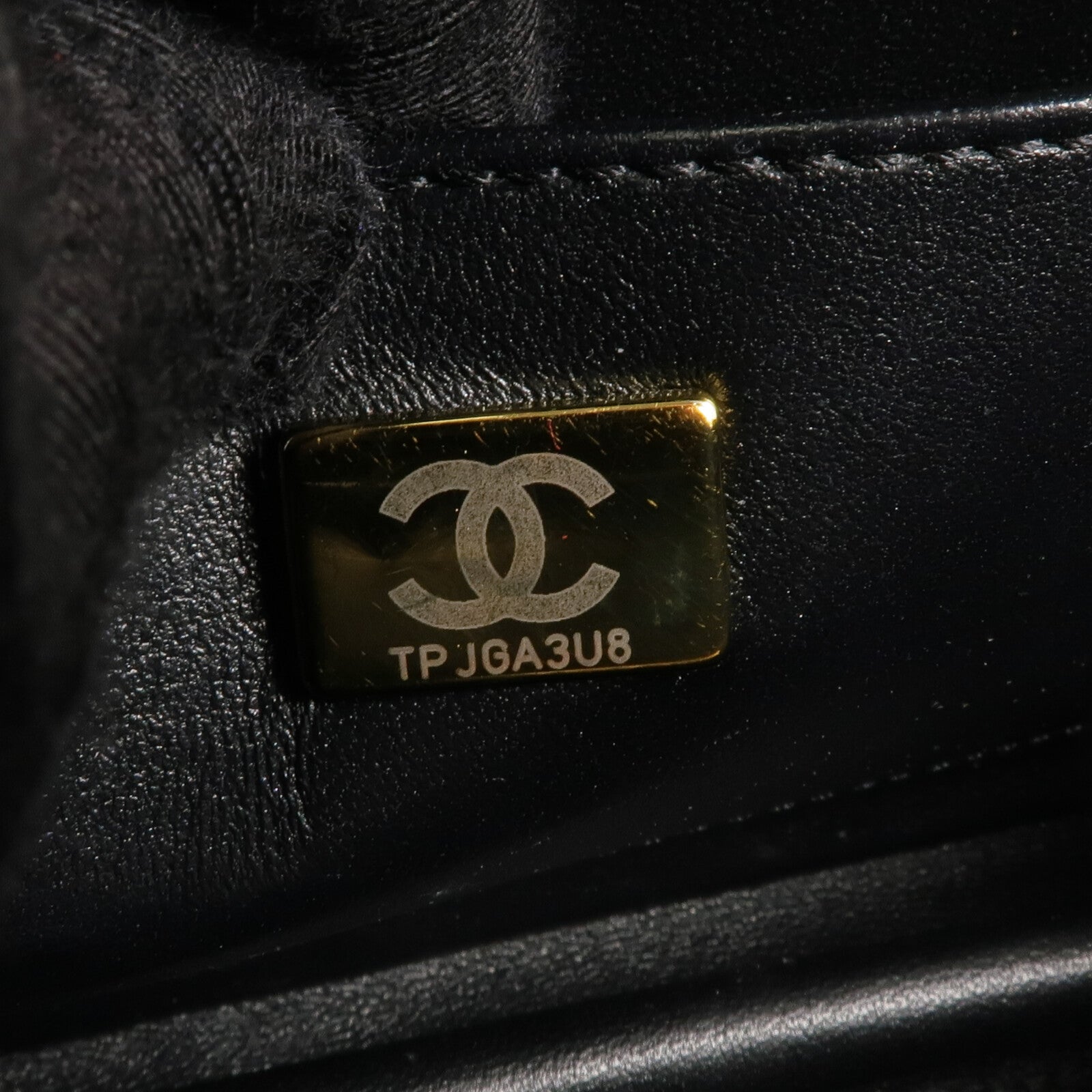 CHANEL 牛皮皮革Vanity Case金扣手挽肩背兩用袋