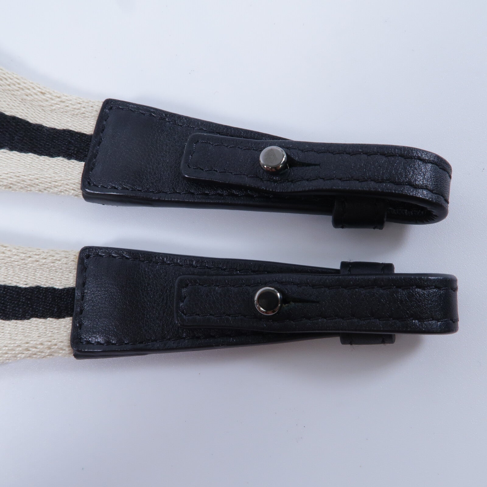 Delvaux 牛皮皮革/帆布Shoulder Strap肩背帶