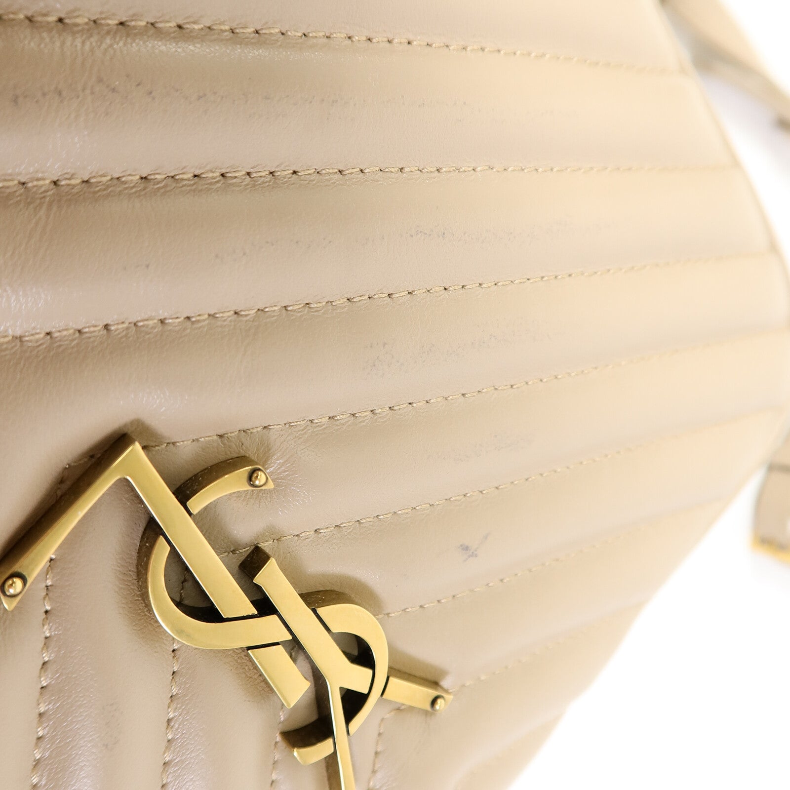 SAINT LAURENT 牛皮皮革LOU Monogram Camera Shoulder Bag金扣肩背袋