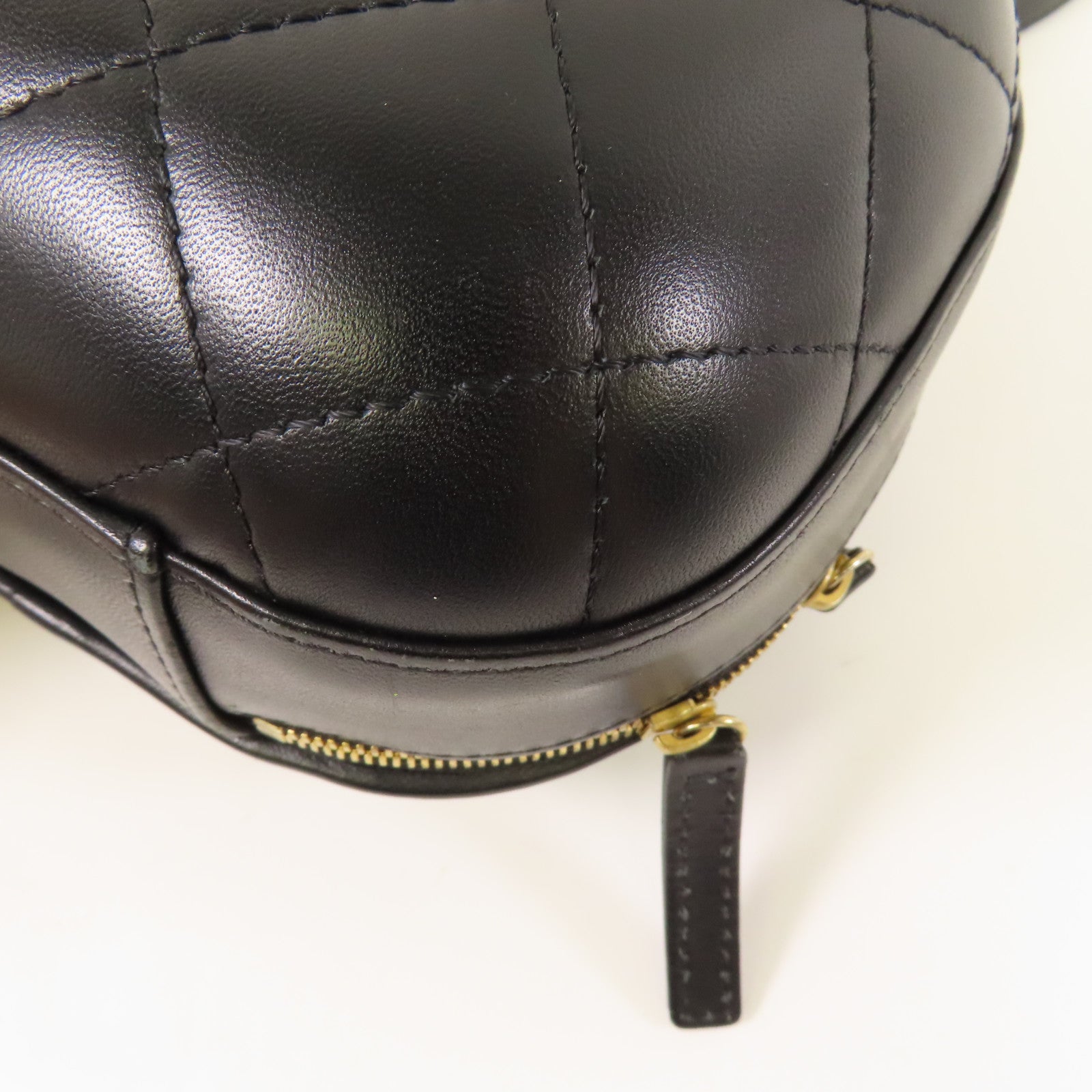 CHANEL CC GHW Small Vanity Case 2Way Shoulder Hand Bag Calfskin Leather Black