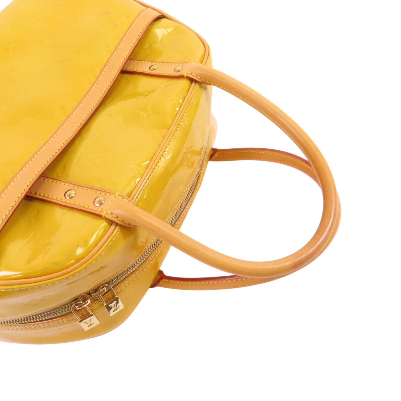 LOUIS VUITTON 【激減優惠】Monogram Vernis Tompkins Square金扣手挽袋