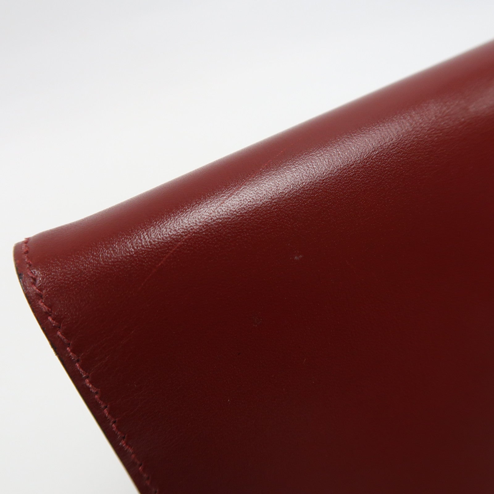 HERMES (PRICE DOWN) Agenda Cover Case Box Calf Leather Red
