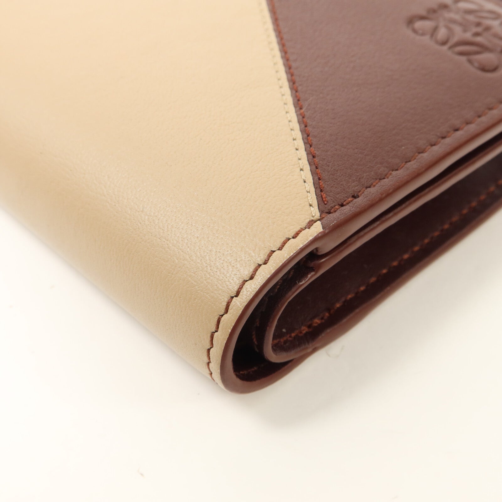LOEWE 牛皮皮革Puzzle Slim Compact Wallet錢包