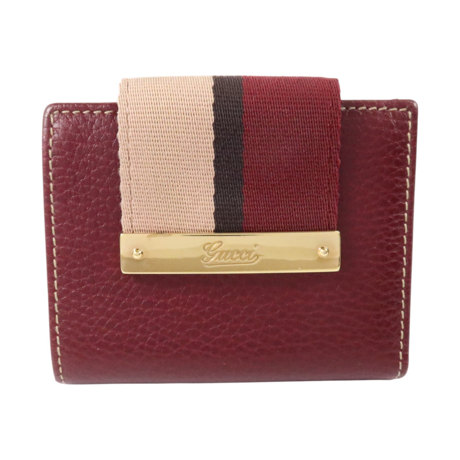 GUCCI 牛皮皮革Wallet金扣錢包