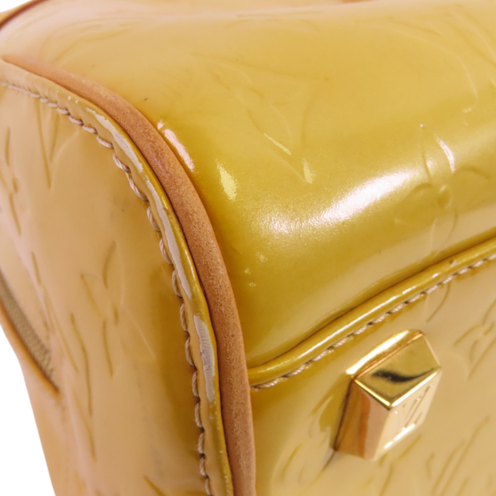 LOUIS VUITTON Monogram Vernis Tompkins Square金扣手挽袋