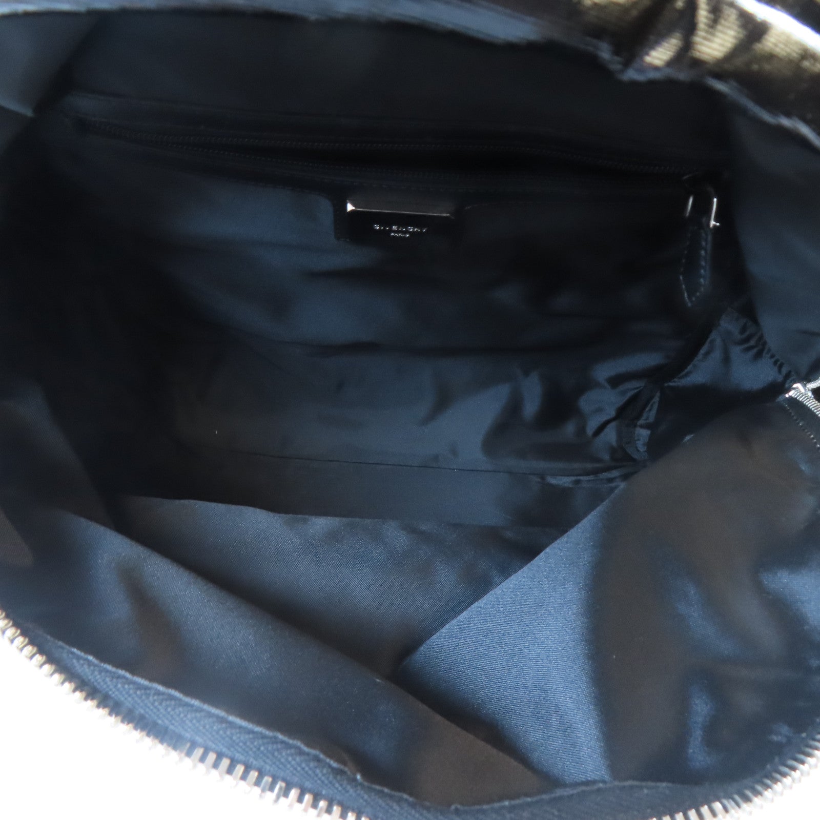 GIVENCHY PVC Backpack銀扣背包黑色