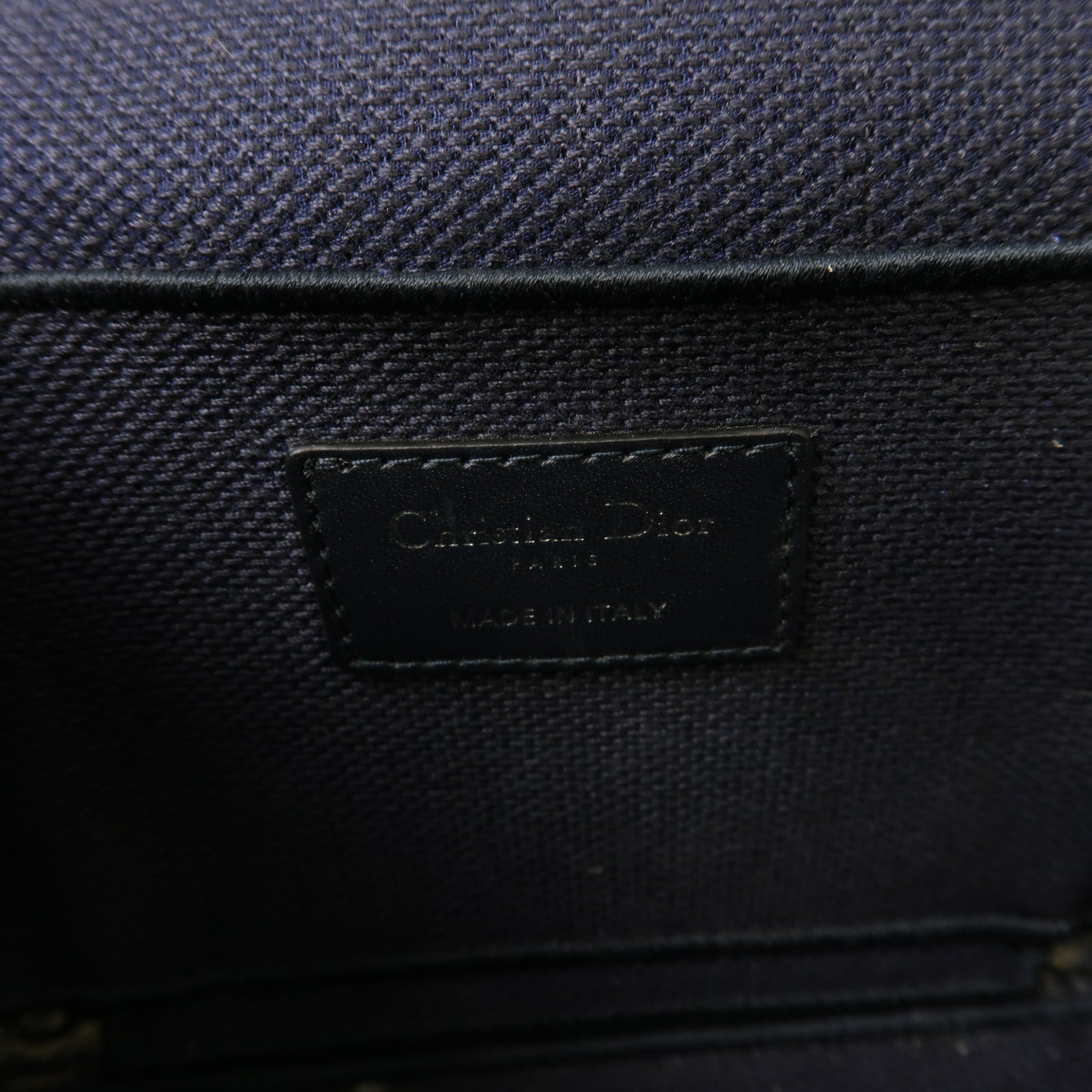 Dior 【激減優惠】帆布Dior Travel Vanity Case銀扣手挽袋/化妝袋藍色