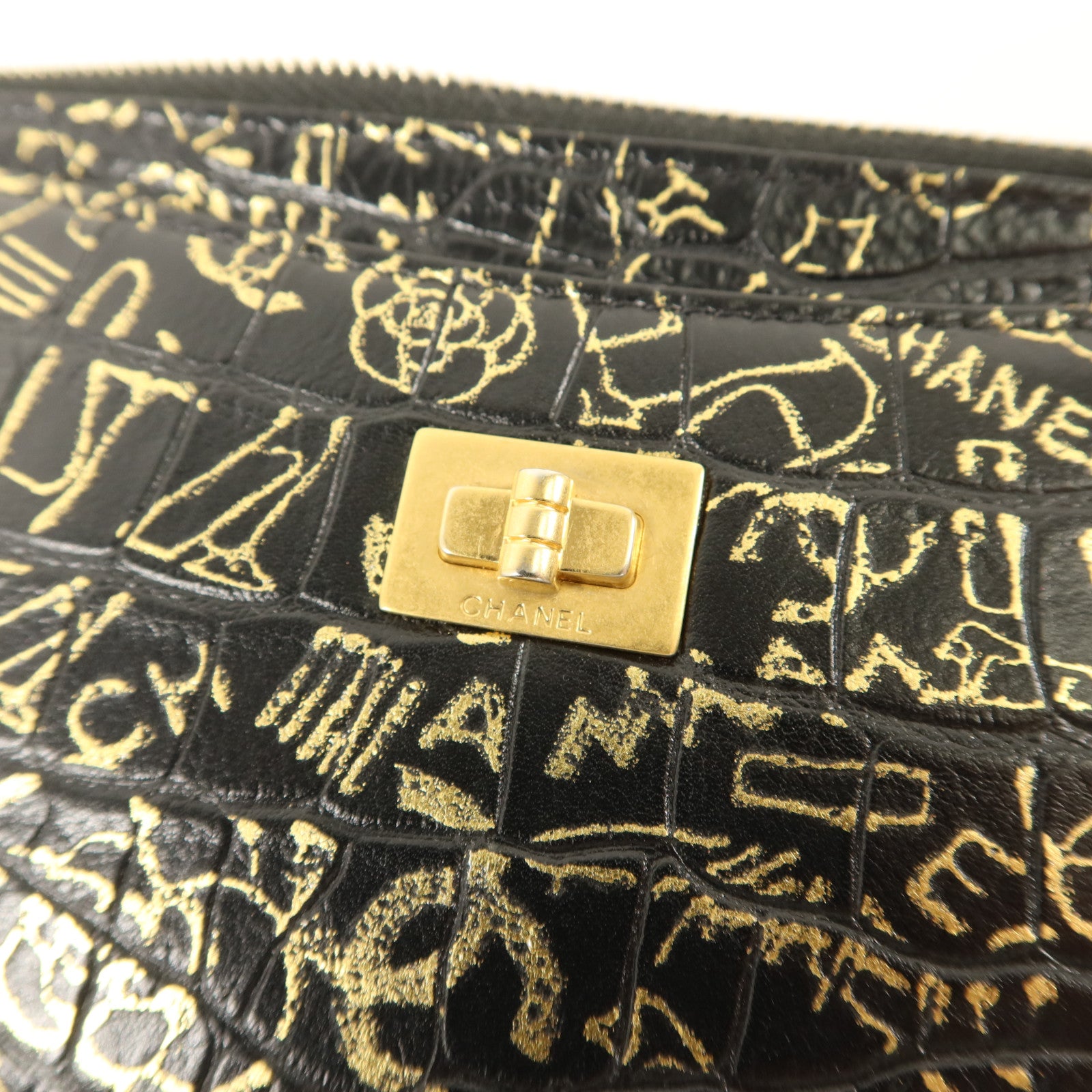CHANEL 牛皮皮革2.55 Wallet金扣長錢包