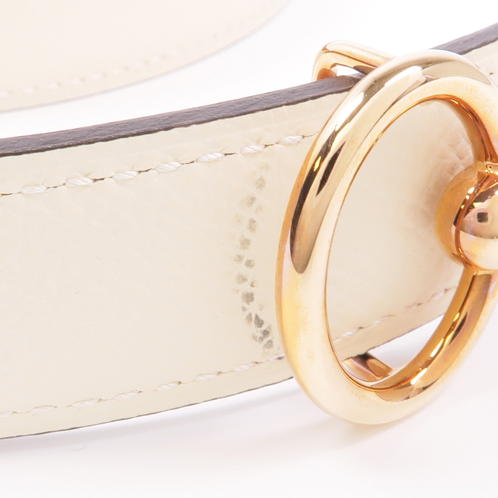 HERMES Epsom皮革Belt金扣皮帶