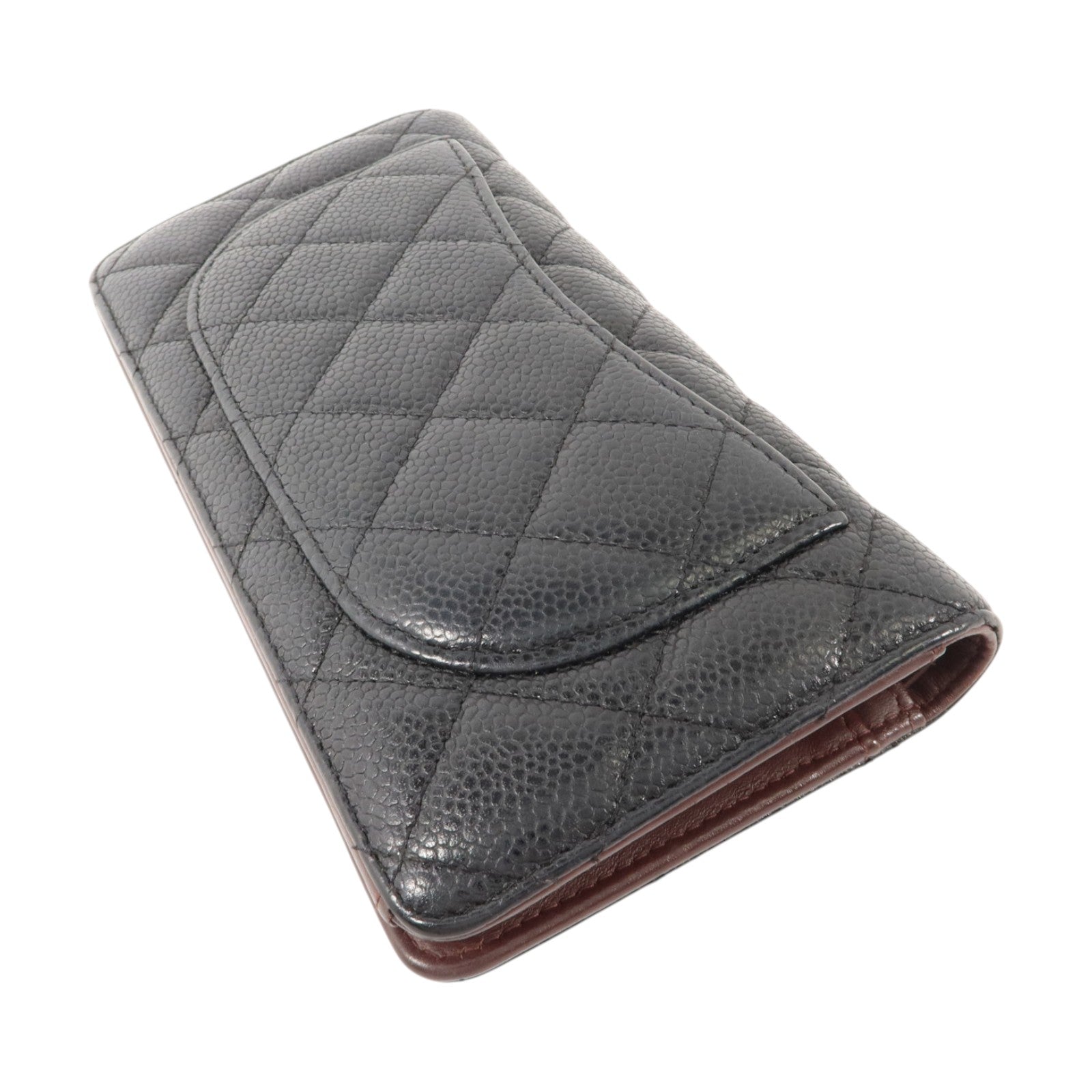 CHANEL 牛皮皮革Classic Long Flap Wallet金扣長錢包