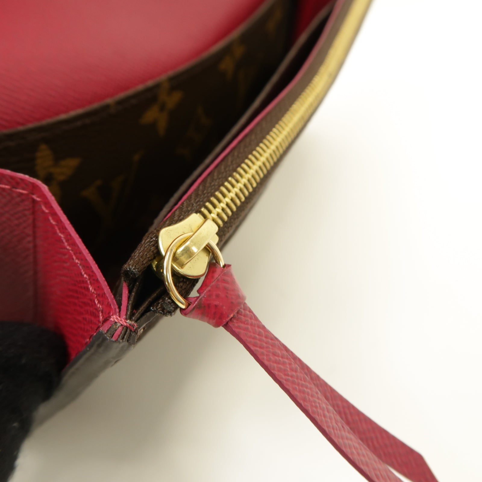 LOUIS VUITTON Monogram Emilie Wallet金扣長錢包棕色