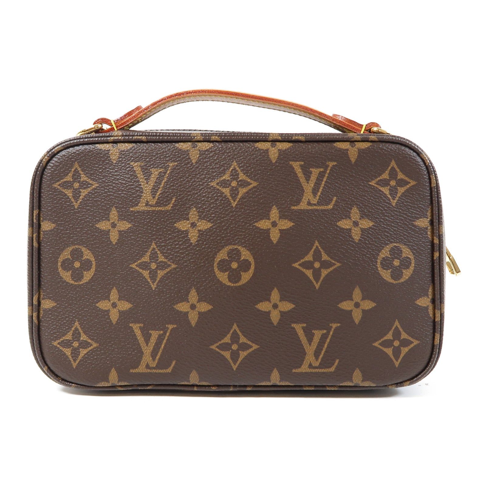 LOUIS VUITTON Monogram Utility金扣手挽肩背兩用袋啡色